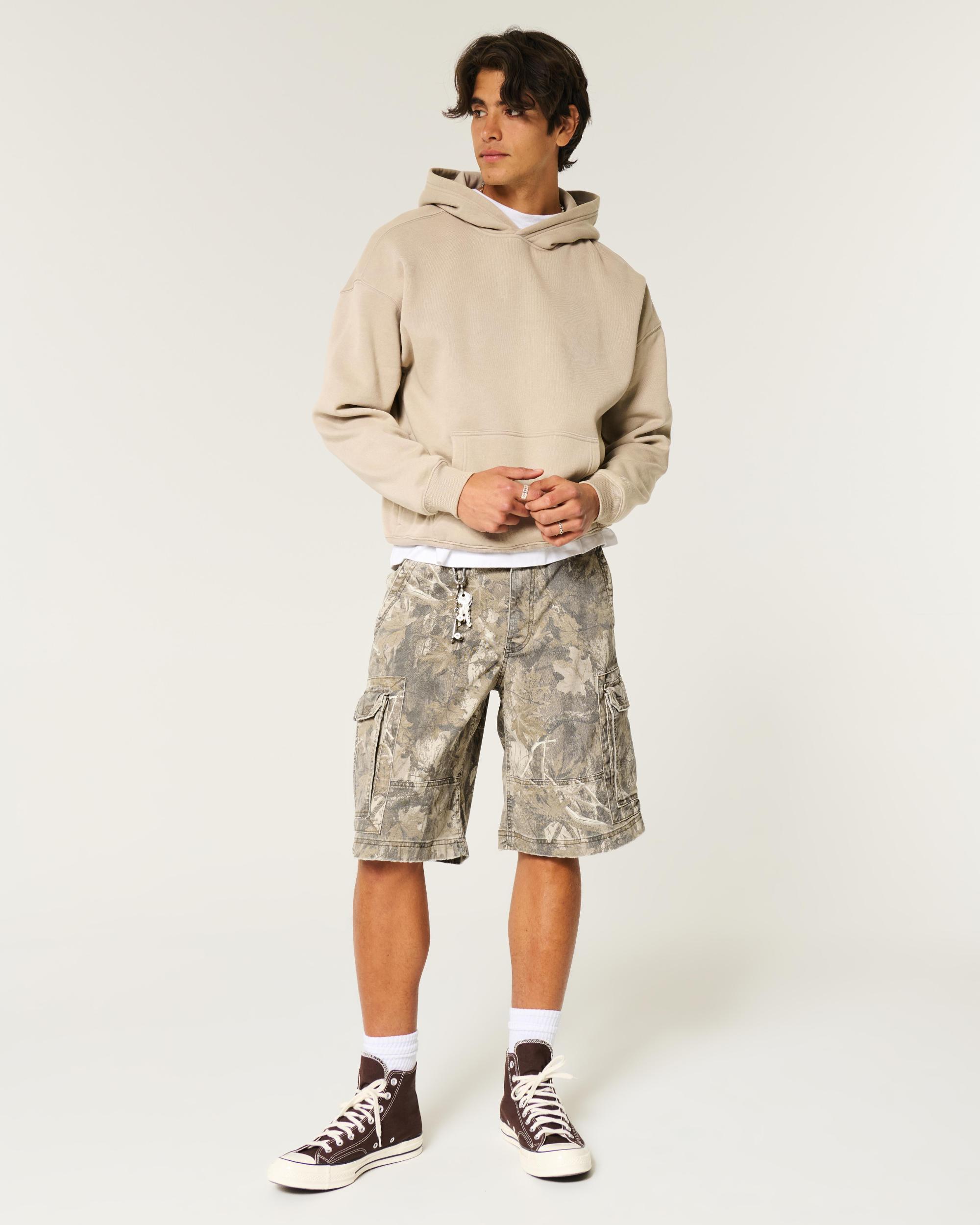 At-the-Knee Baggy Cargo Shorts Product Image