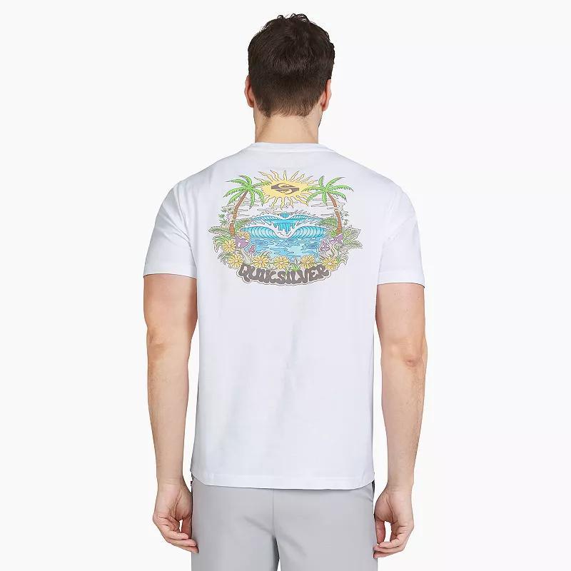 Men's Quiksilver Short Sleeve Graphic Tee, Size: XXL, Four Leaf Green Product Image