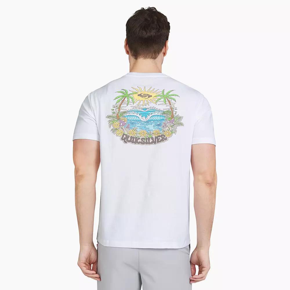 Men's Quiksilver Short Sleeve Graphic Tee, Size: XXL, Four Leaf Green Product Image
