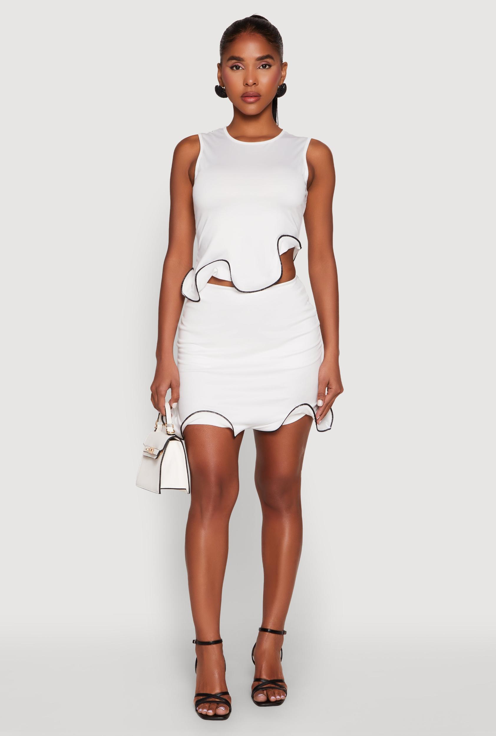 Womens Wave Structured Mini Skort Product Image