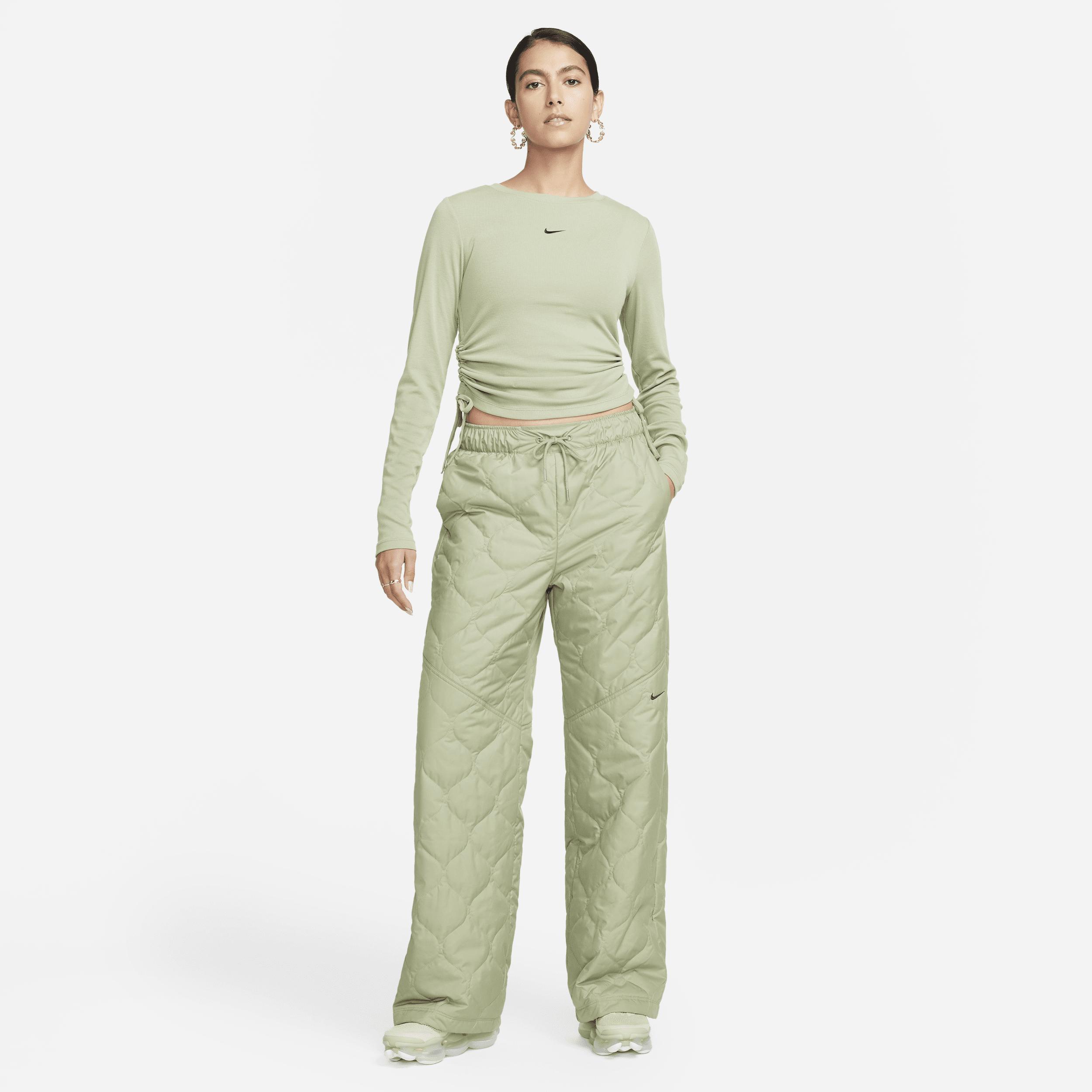 Nike Sportswear Essential Women's Ribbed Long-Sleeve Mod Crop Top Product Image