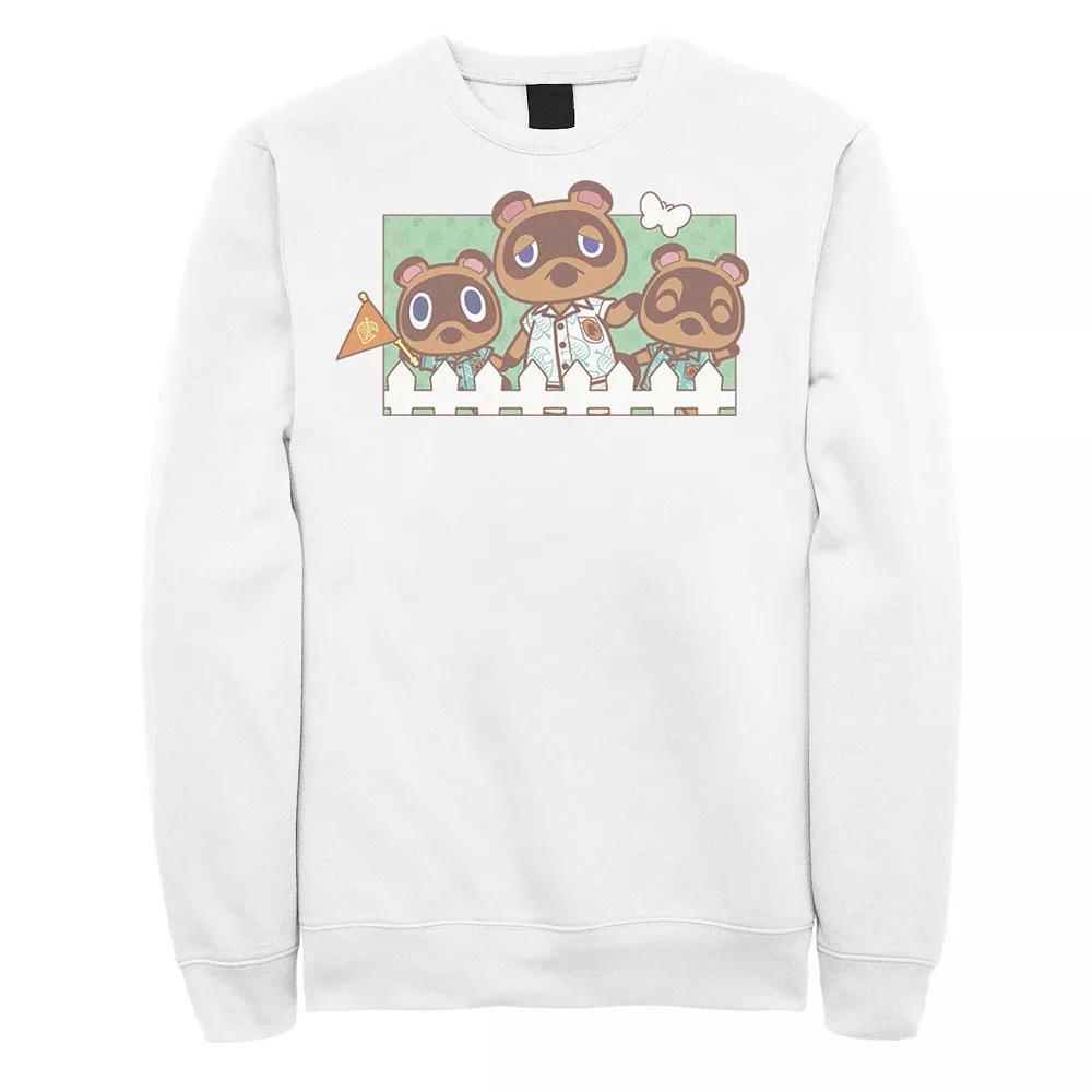 Men's Animal Crossing New Horizons Nook Family Portrait Sweatshirt, Size: XL, Red Product Image