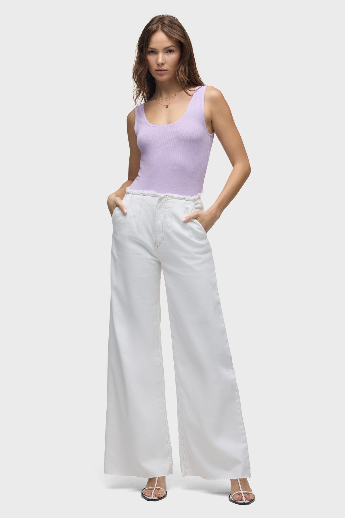 James High-Rise Darted Wide Leg Jean Female Product Image