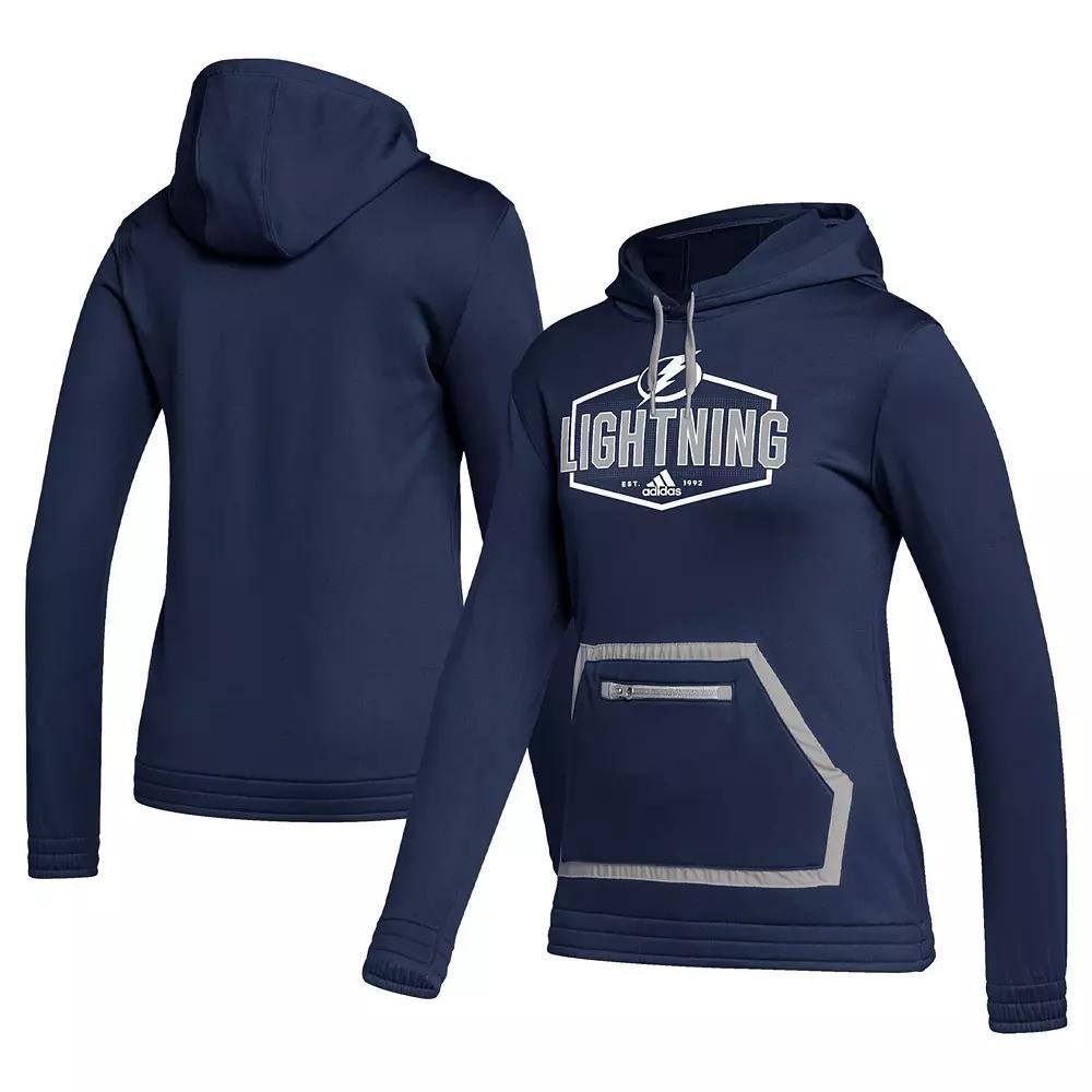 Women's adidas Blue Tampa Bay Lightning Team Pullover Hoodie, Size: 2XL, Lgh Blue Product Image