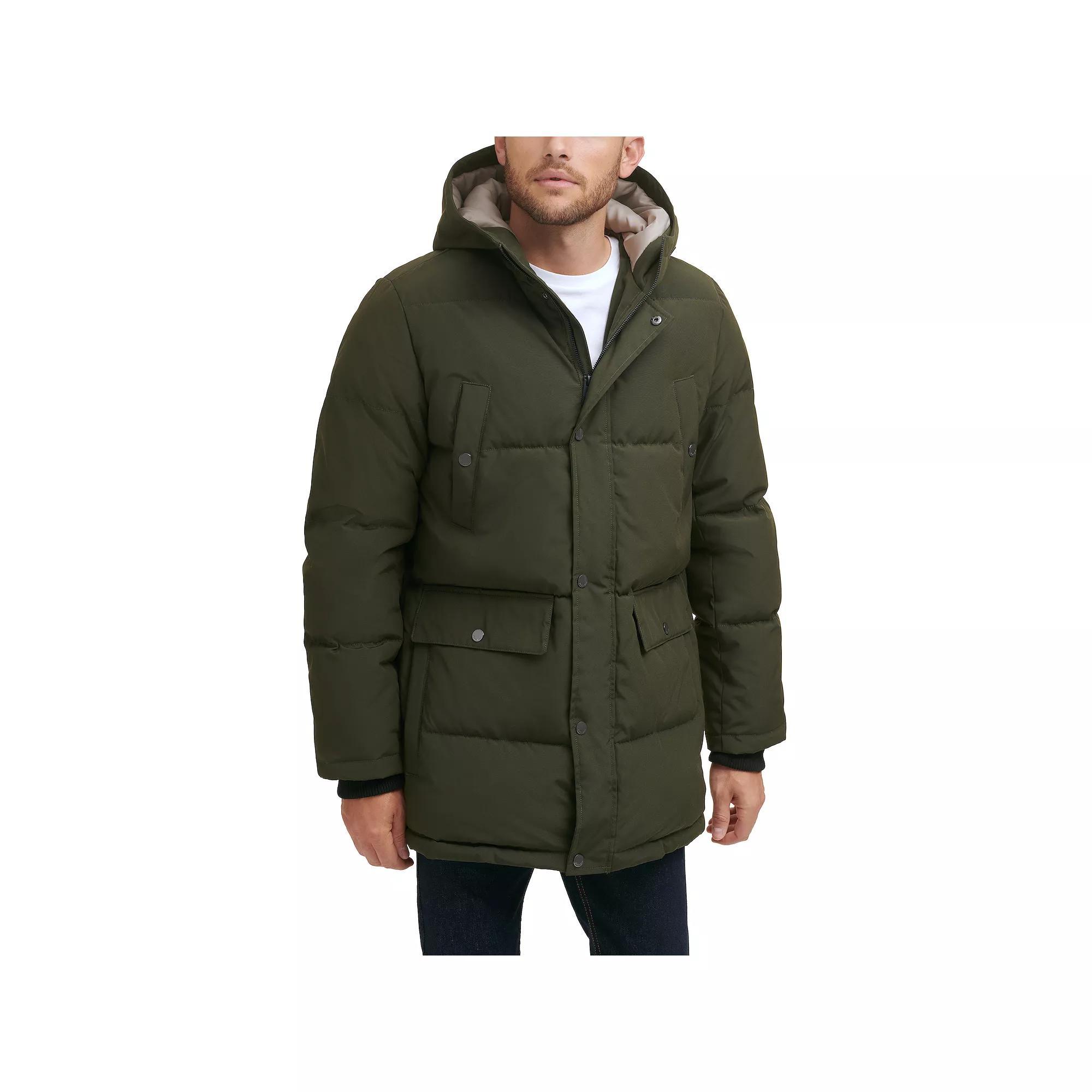 Men's Dockers® Arctic Cloth Heavyweight Performance Hooded Parka, Size: Medium, Green Product Image