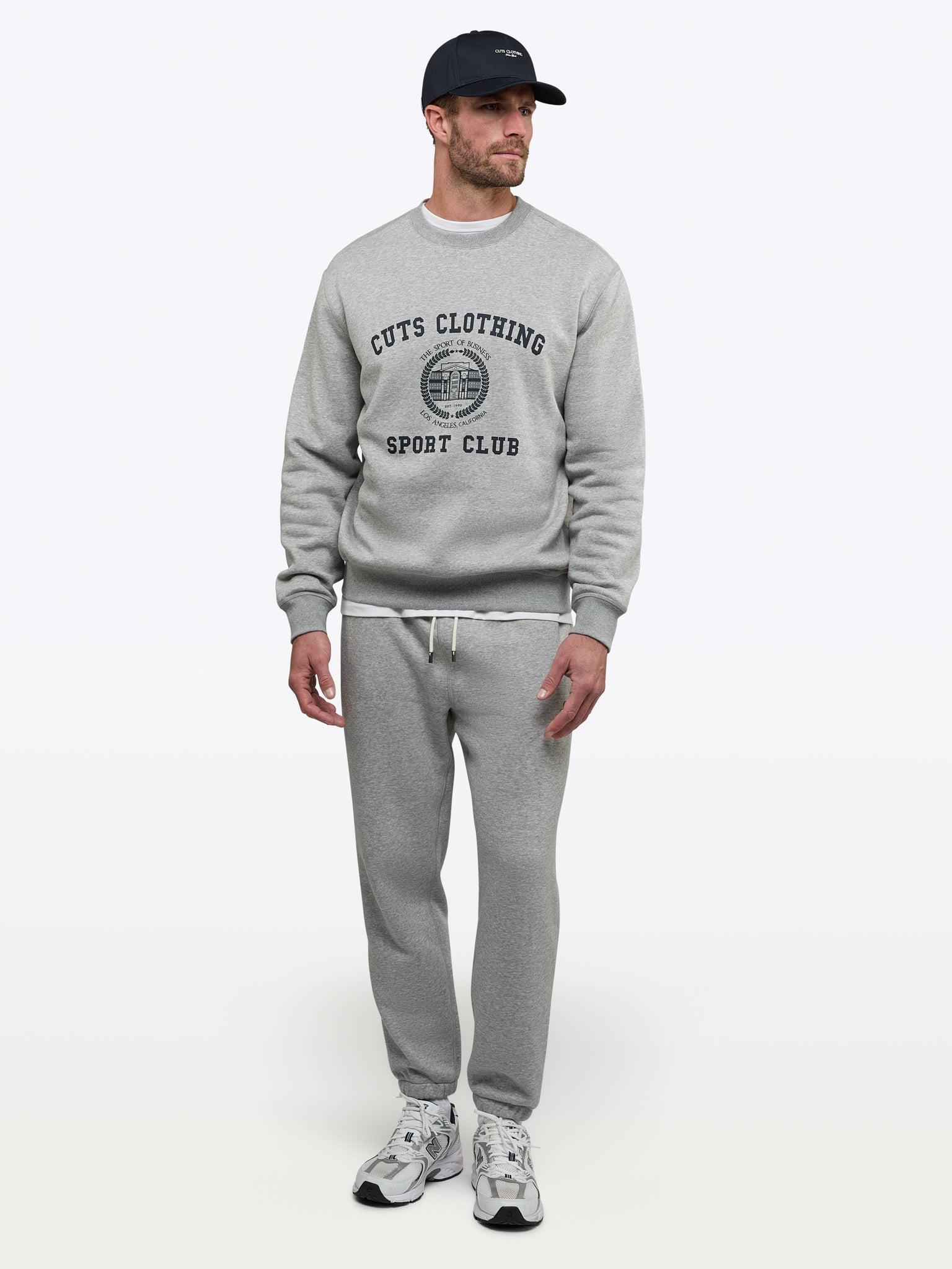 Sport Club Pullover | Heather Grey Classic-Fit Product Image