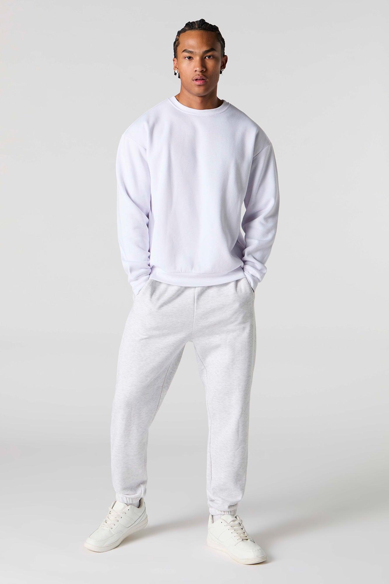 Solid Fleece Sweatshirt Male Product Image