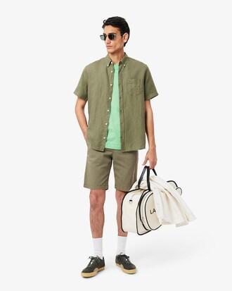 Short Sleeved Linen Shirt Product Image