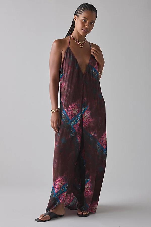 Out From Under Seas The Day Backless Halter Gauze Jumpsuit Womens at Urban Outfitters Product Image