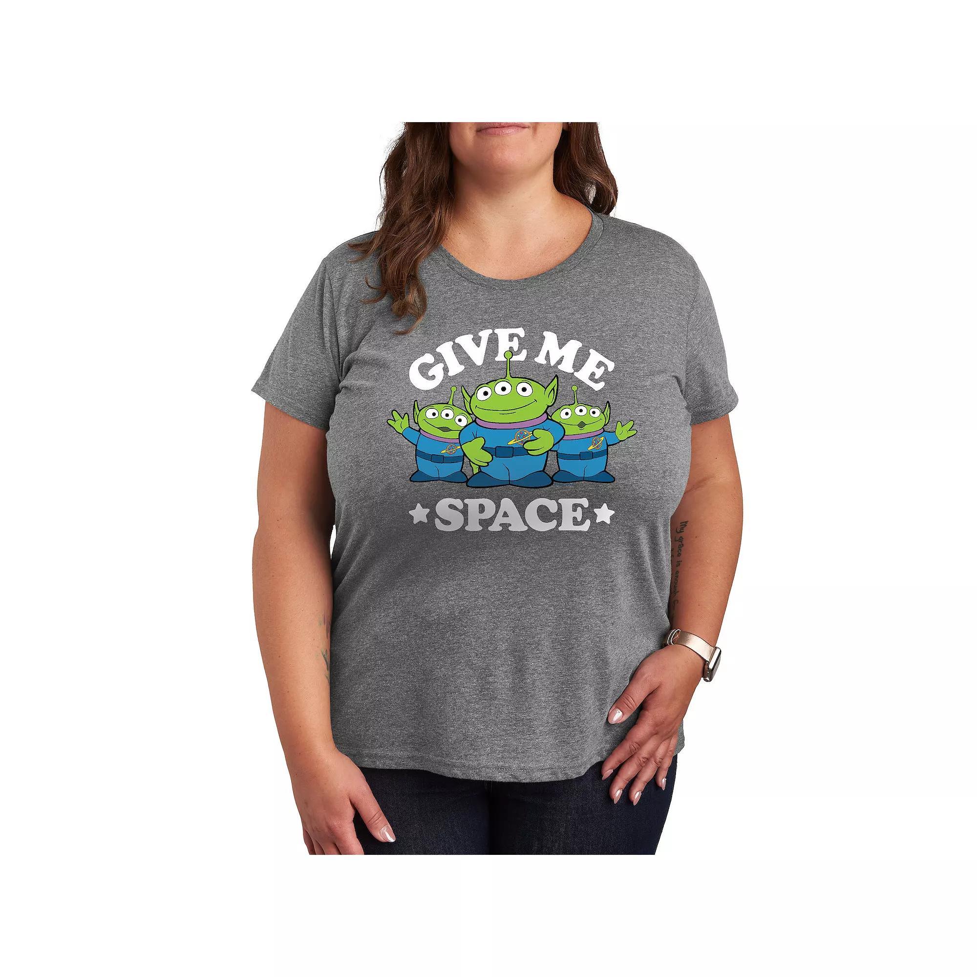 Disney / Pixars Toy Story Plus Give Me Space Graphic Tee, Womens Grey Gray Product Image