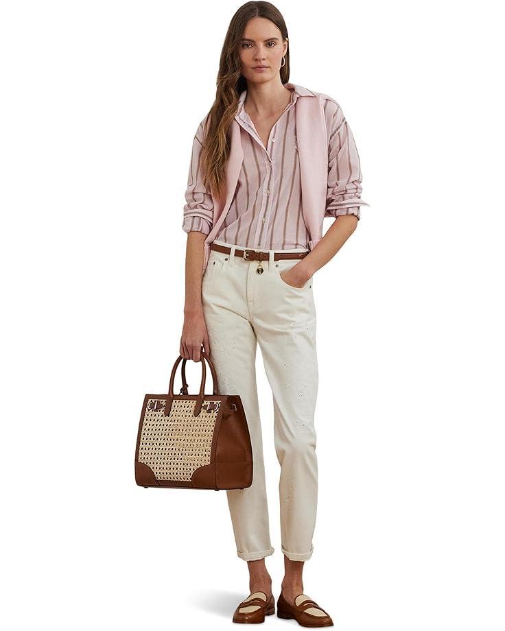 Relaxed Fit Striped Broadcloth Shirt Product Image