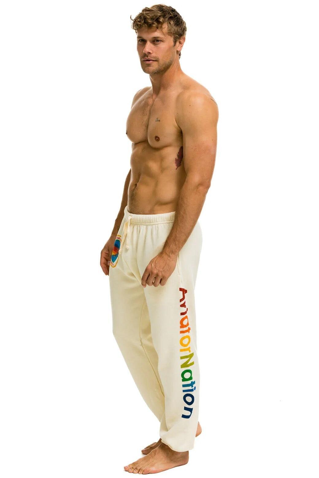 AVIATOR NATION VAIL SWEATPANTS - VINTAGE WHITE Male Product Image