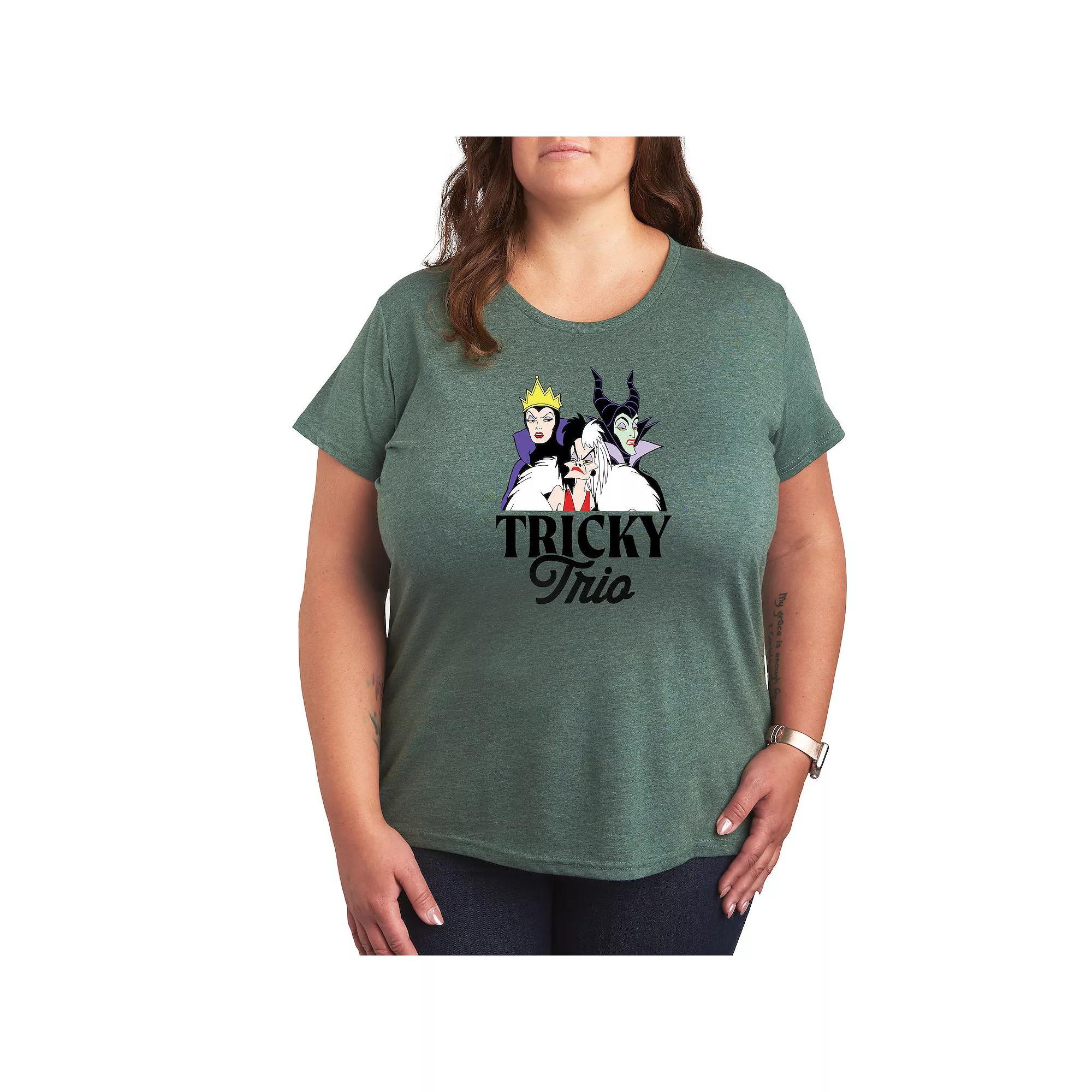 Plus Peanuts Snoopy Pile Of Leaves Graphic Tee, Womens Grey Green Product Image