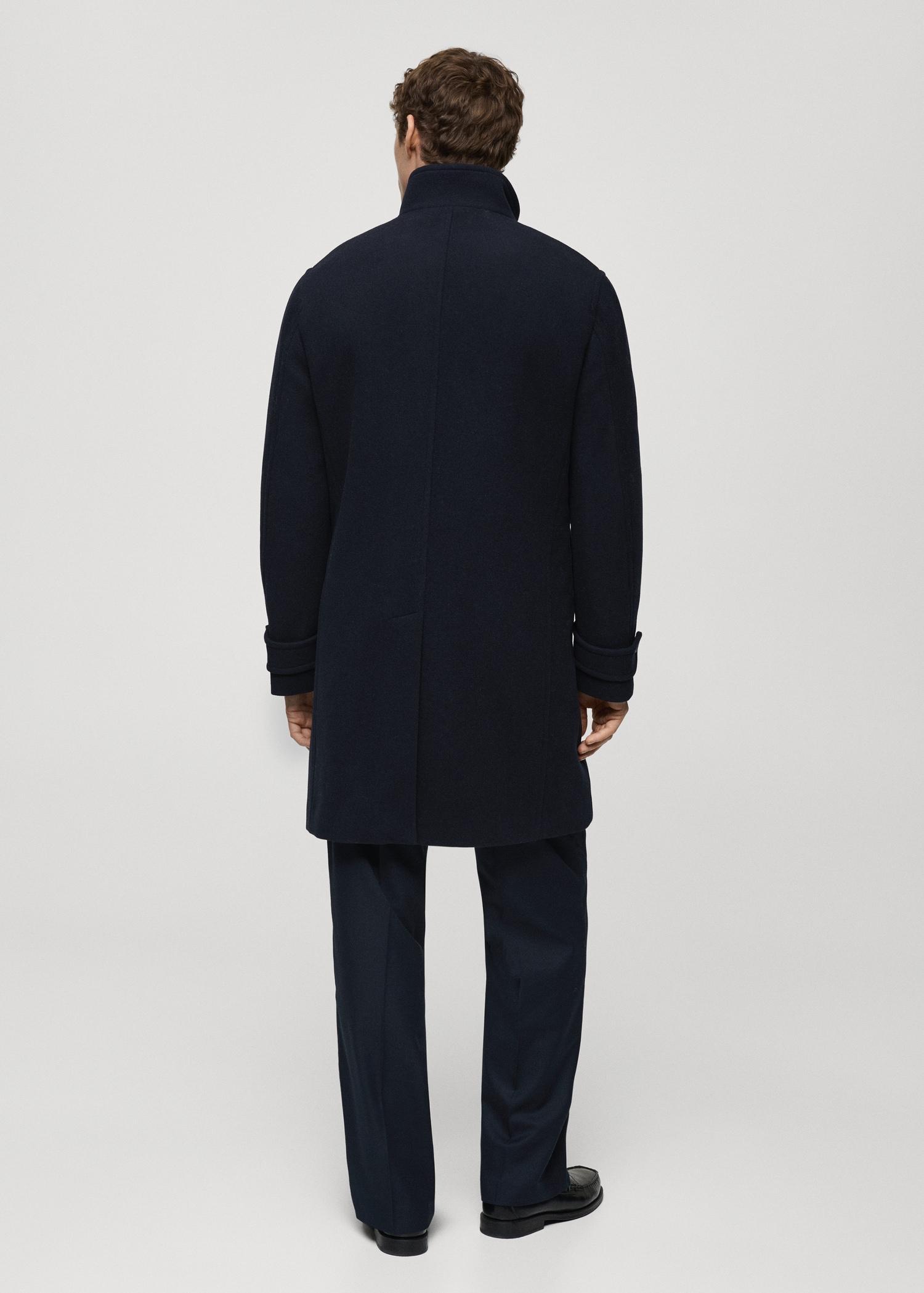Quilted wool inner coat - Men | MANGO USA Product Image