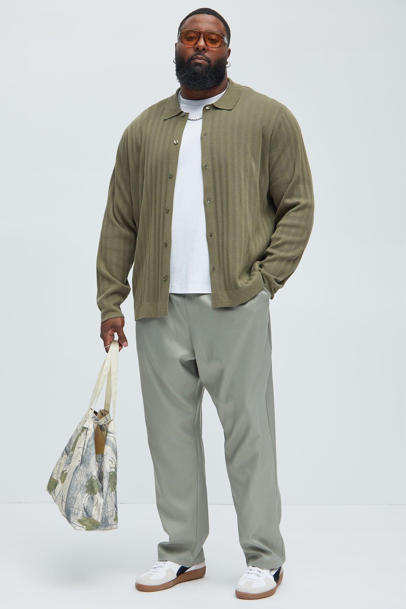 Always Knew Polo Cardigan - Olive Product Image