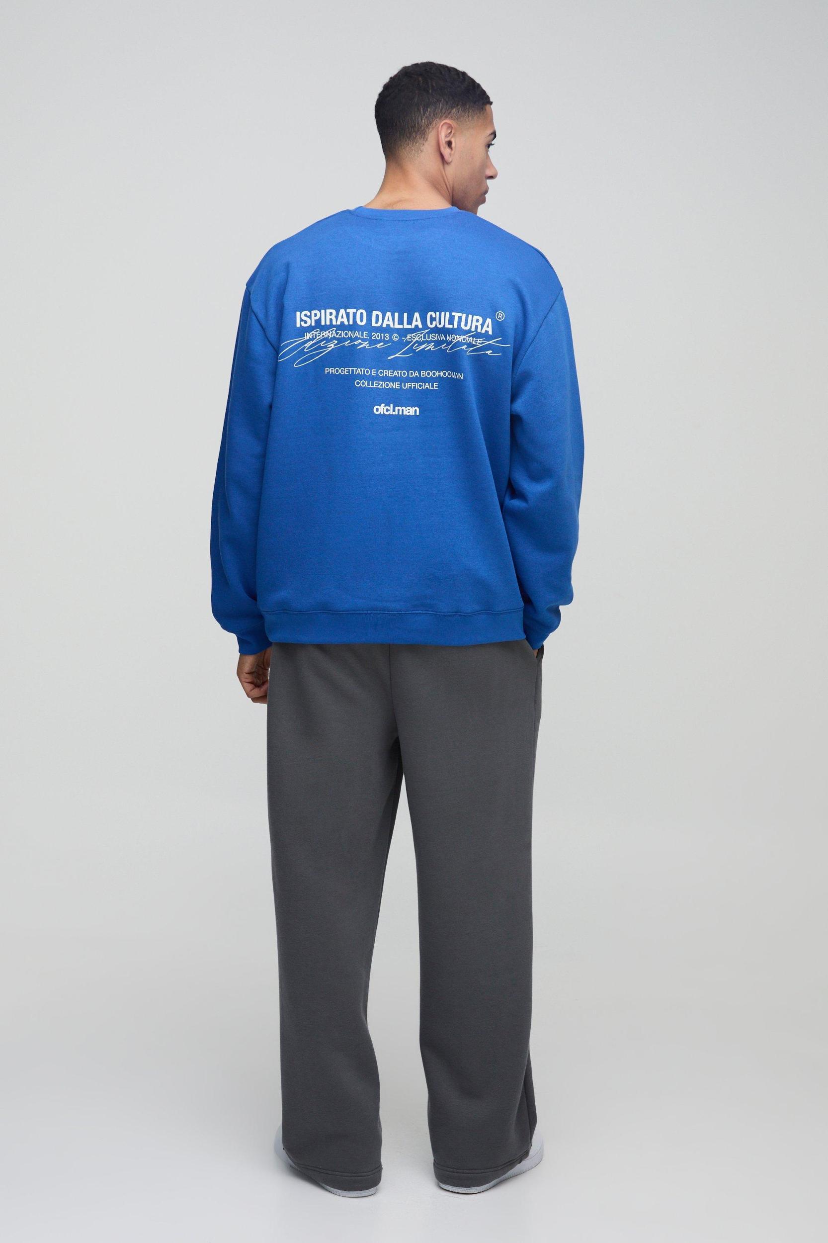 Oversized Ofcl Man Basic Sweater | boohooMAN USA Product Image