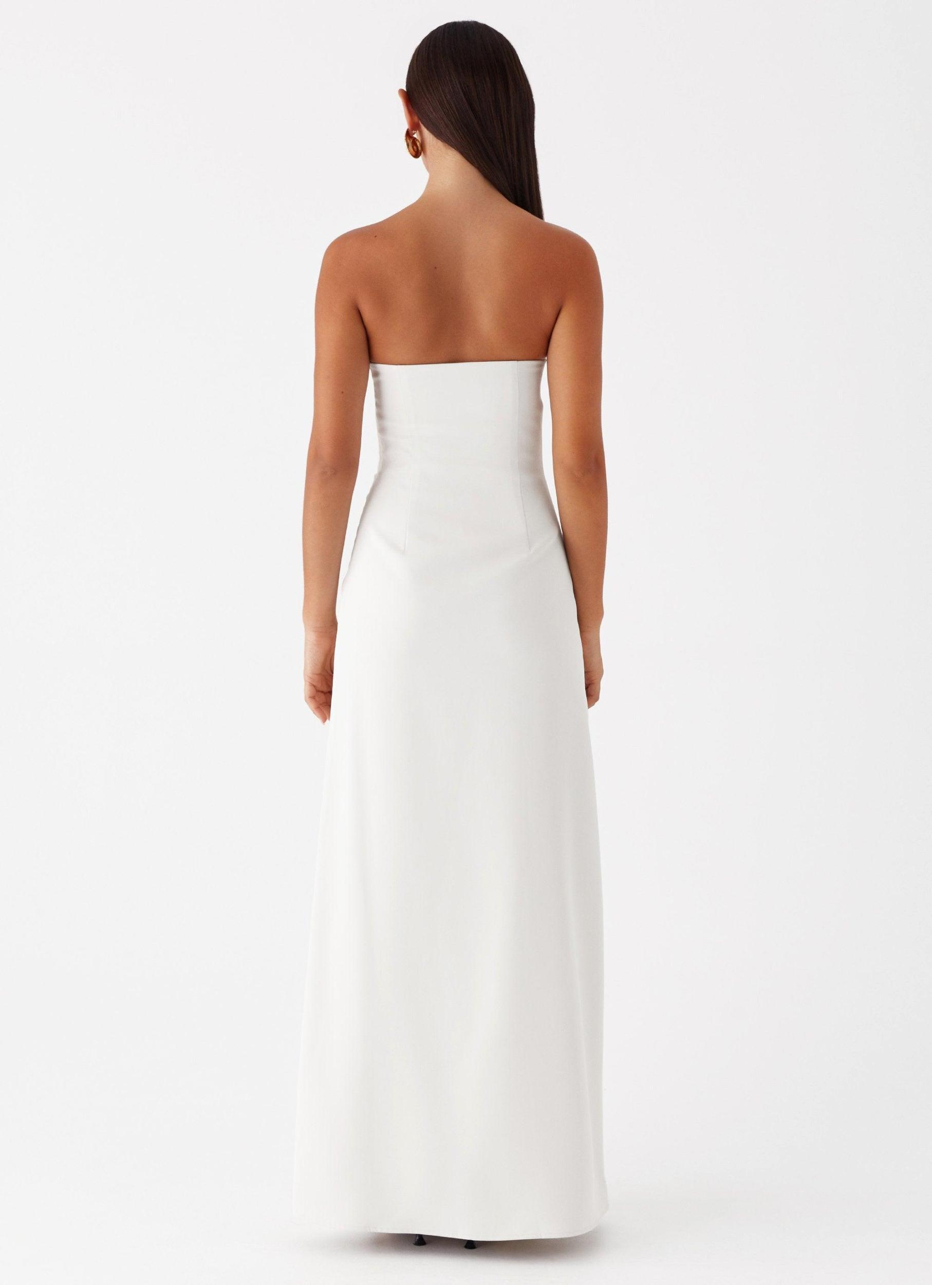 Tasmyn Bustier Maxi Dress - Stone Girls Product Image