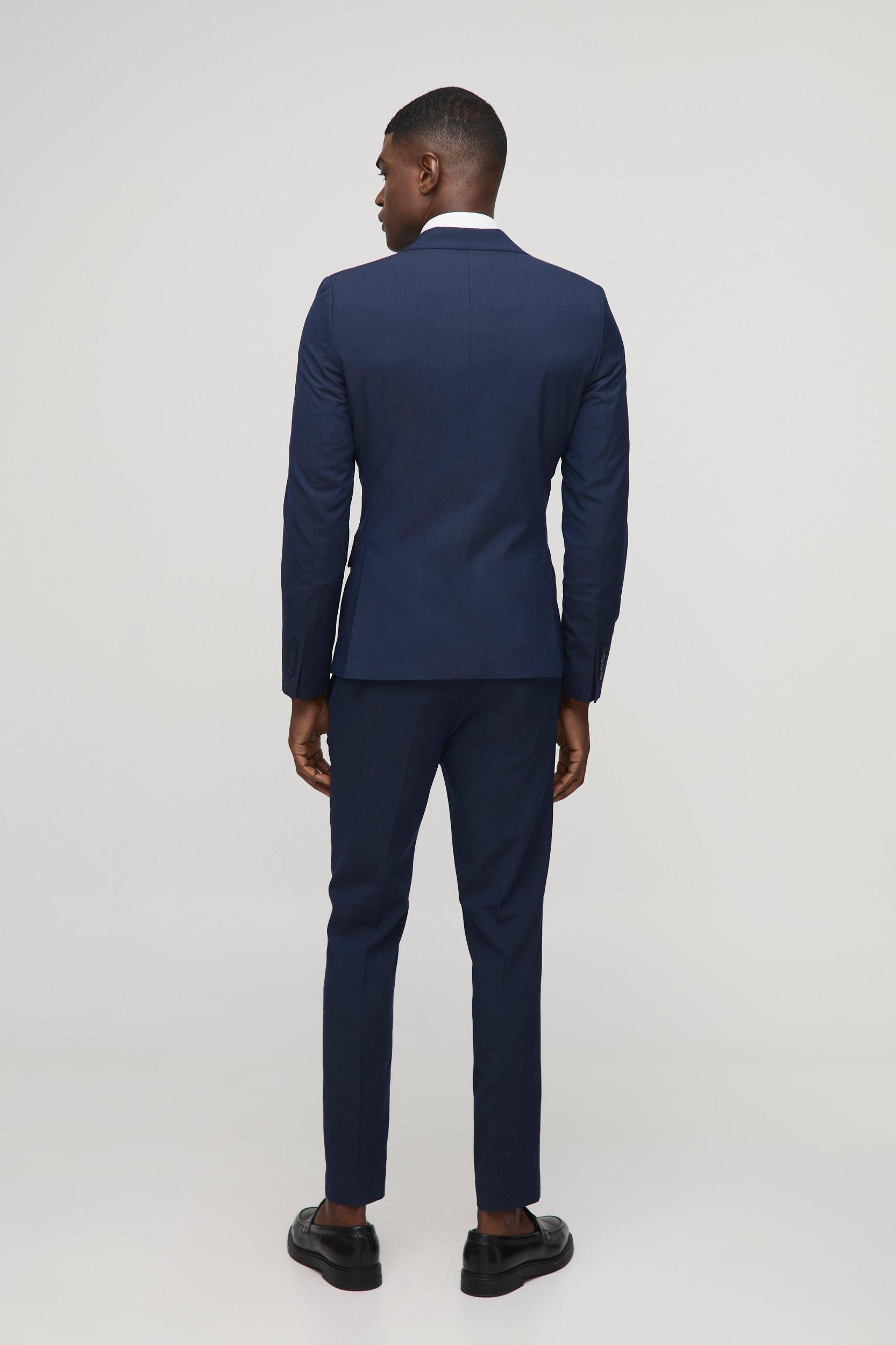 Super Skinny Double Breasted Suit Jacket | boohooMAN USA Product Image