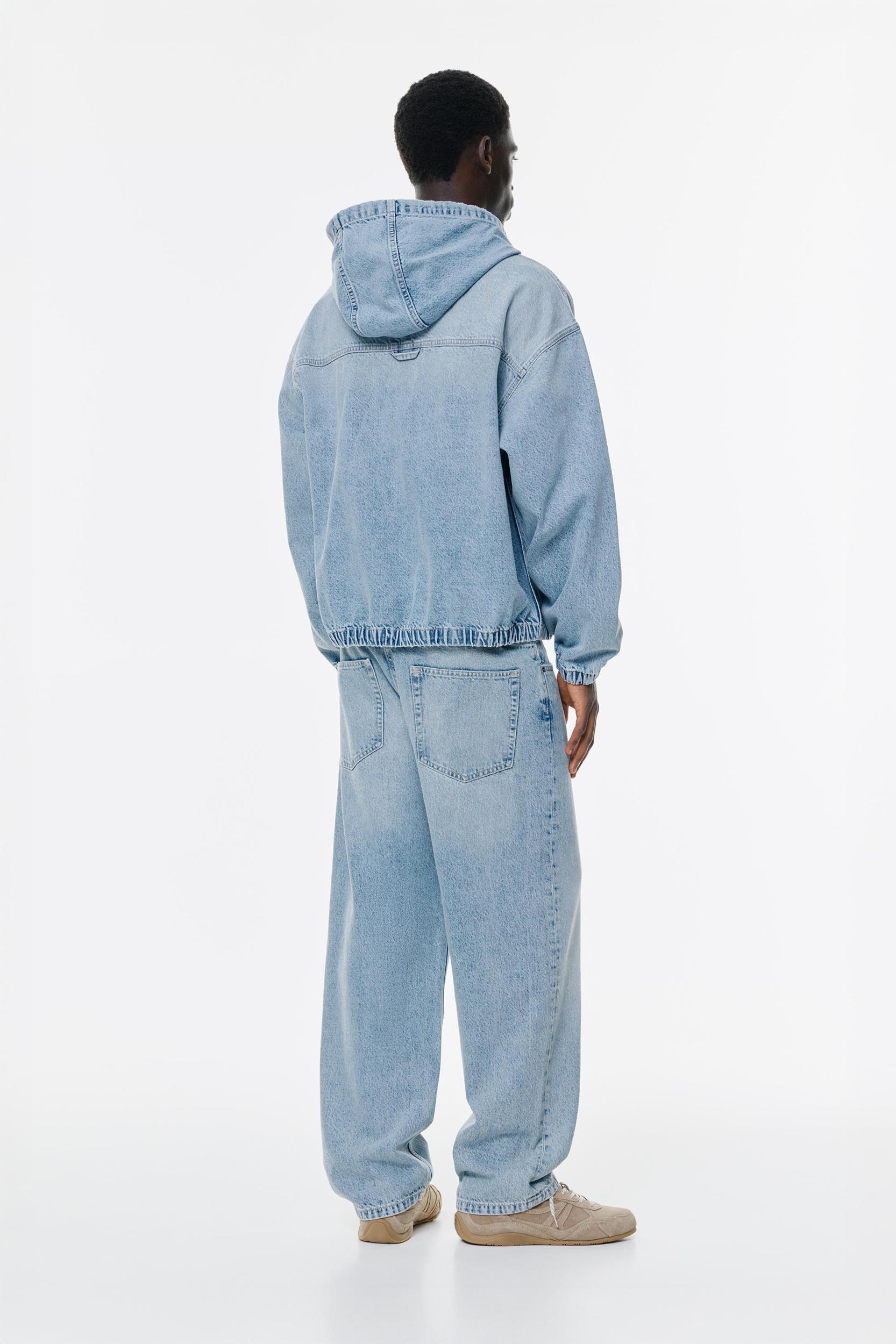 Denim hooded jacket Product Image