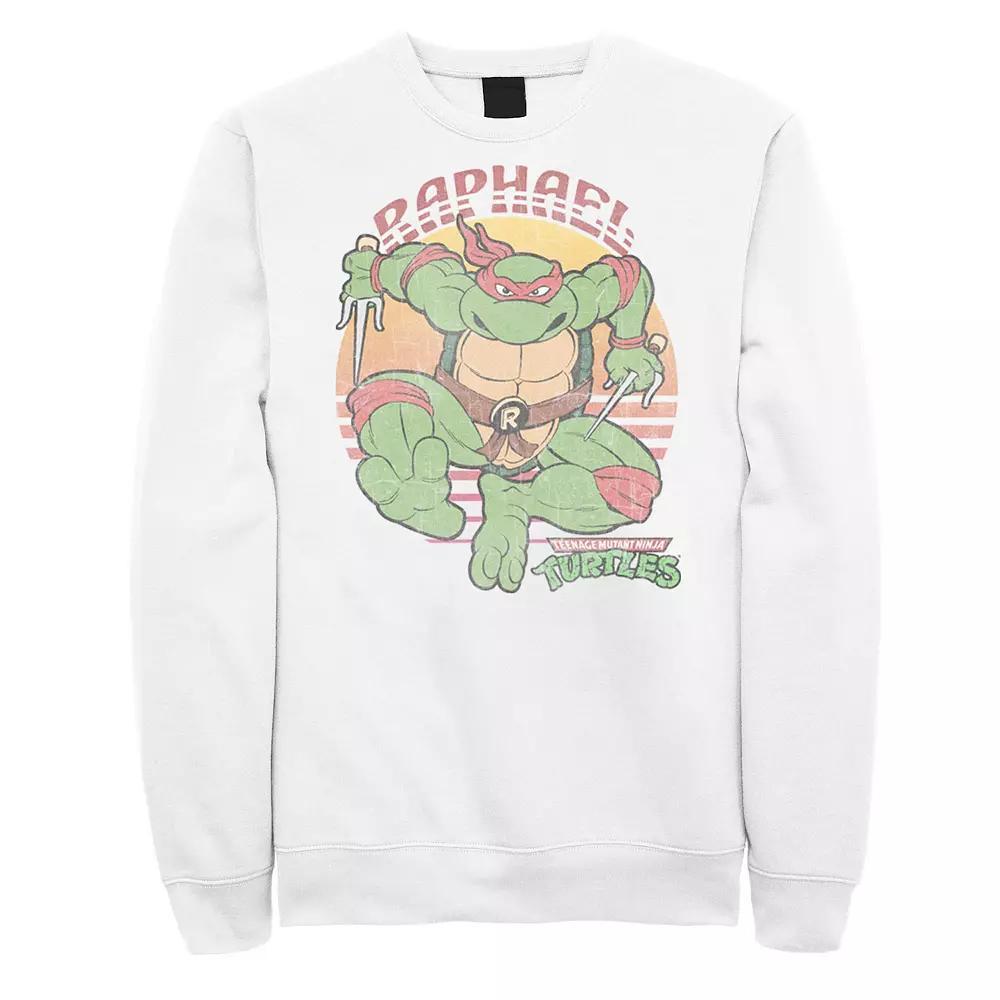 Men's Nickelodeon Teenage Mutant Ninja Turtles Raphael Sun Fleece Sweatshirt, Size: Small, White Product Image