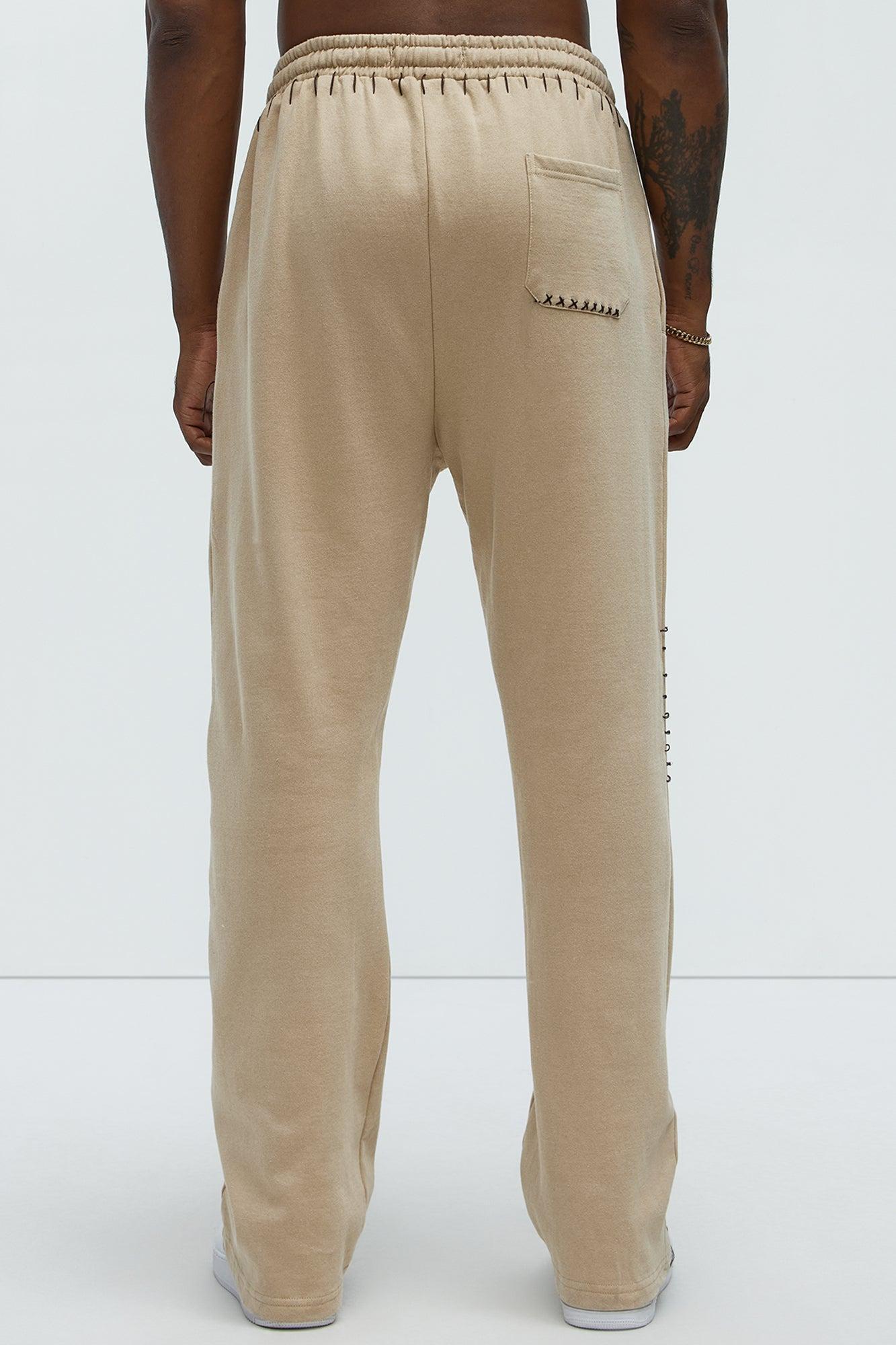 Fresh Studded Sweatpants - Brown Product Image