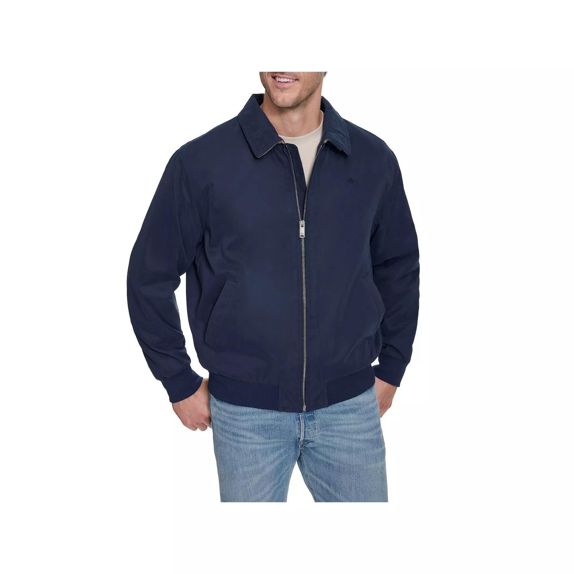 Big & Tall Dockers® Microtwill Bomber Jacket, Men's, Size: 4XL Tall, Blue Product Image
