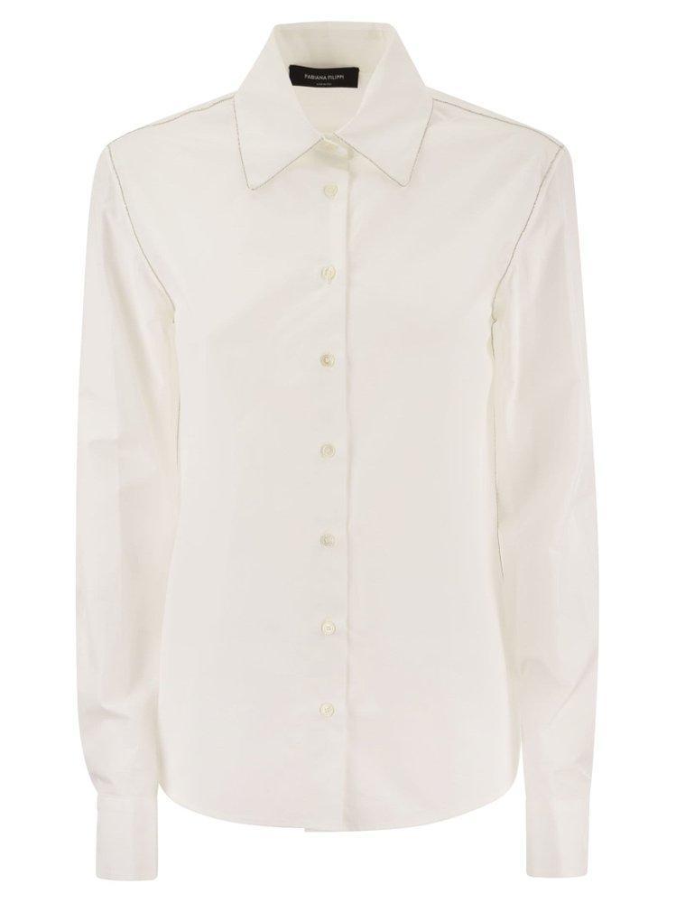FABIANA FILIPPI Cotton Poplin Shirt In White Product Image
