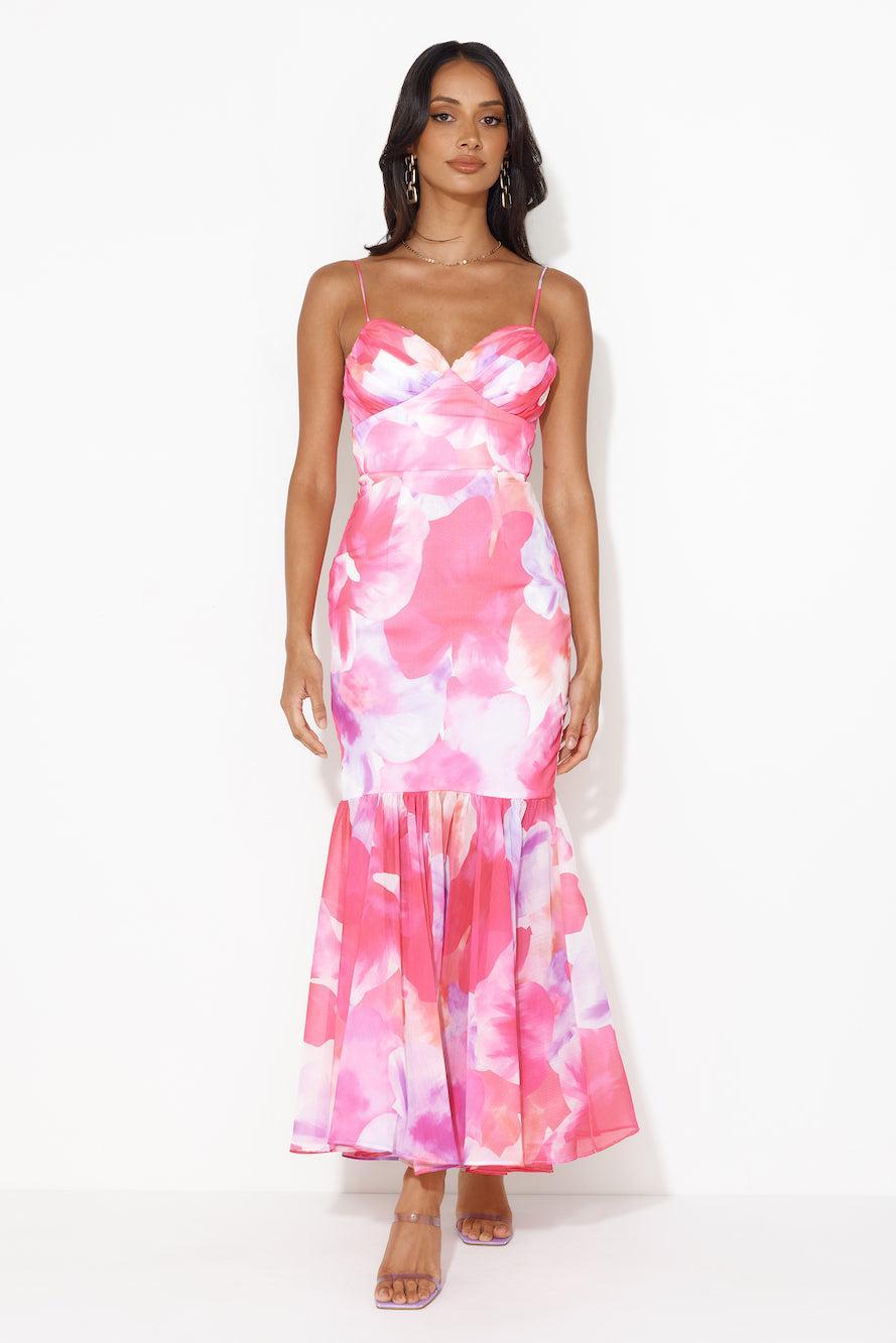 Gorgeous Event Maxi Dress Pink Product Image