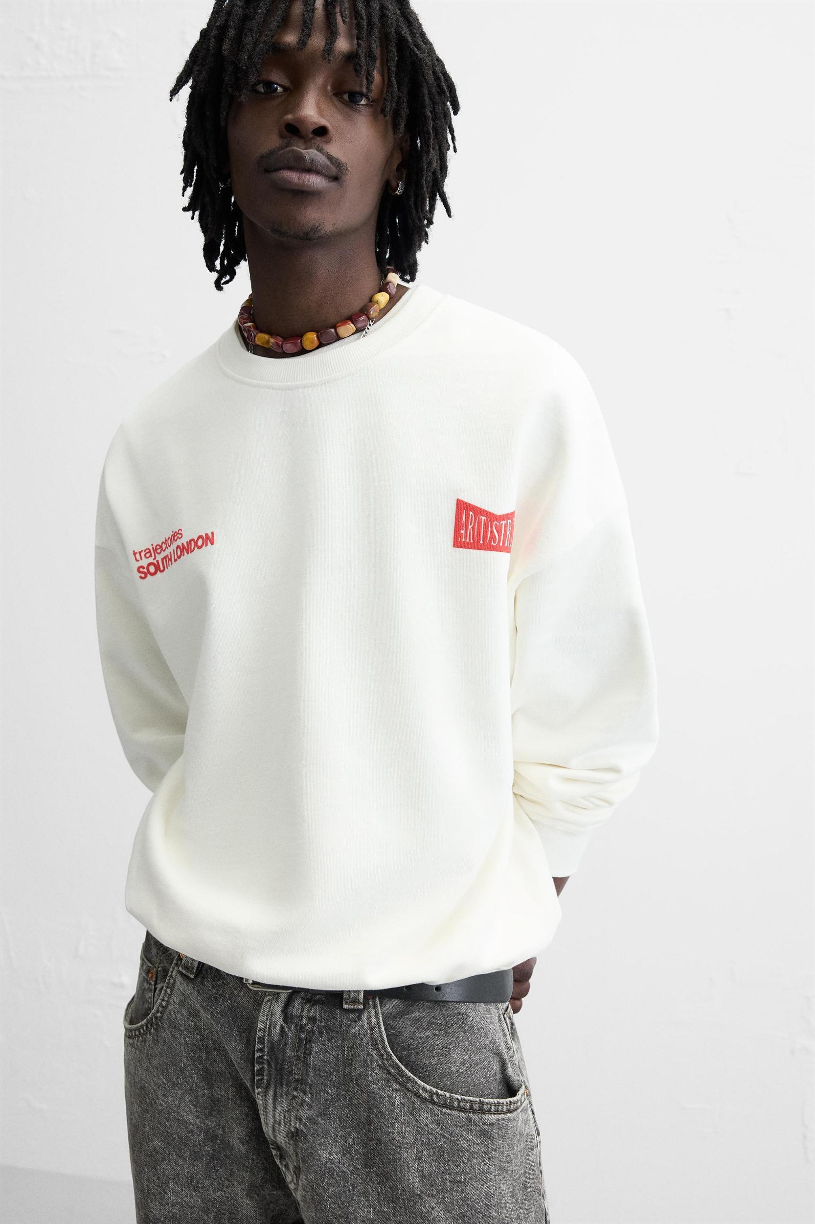 CONTRAST PRINT SWEATSHIRT Product Image