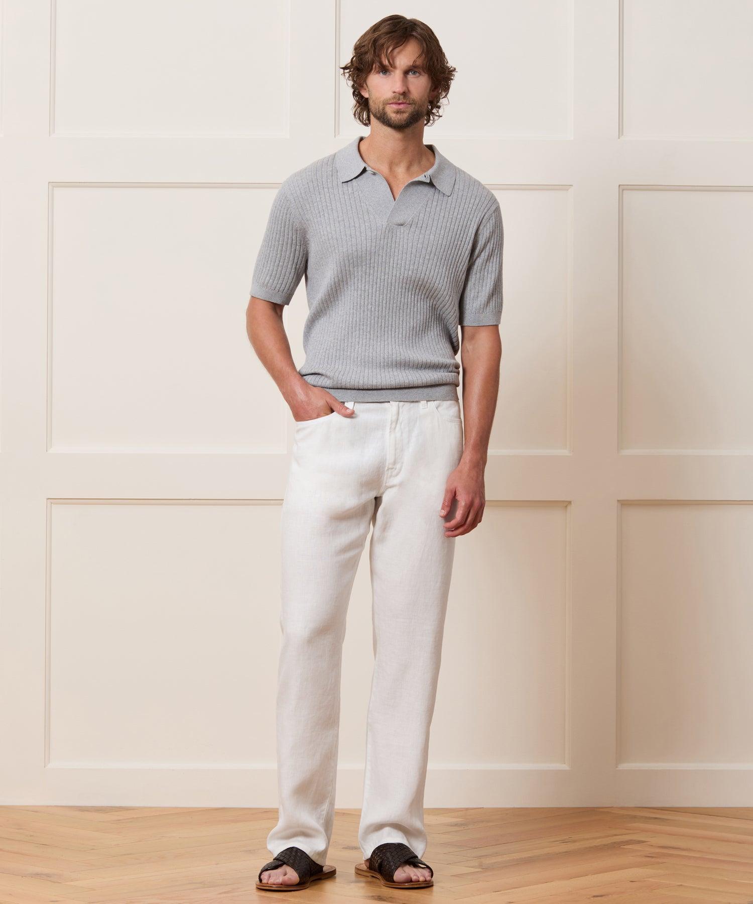 Slim Cotton-Cashmere Sweater Polo Product Image