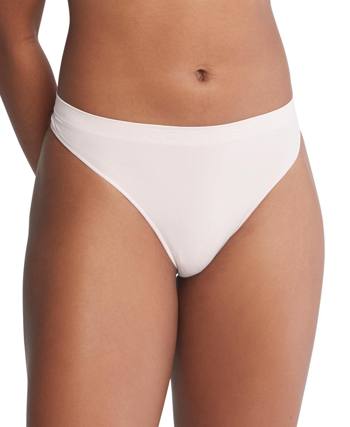 Calvin Klein Women's Bonded Flex Thong - Yellow - XL Product Image