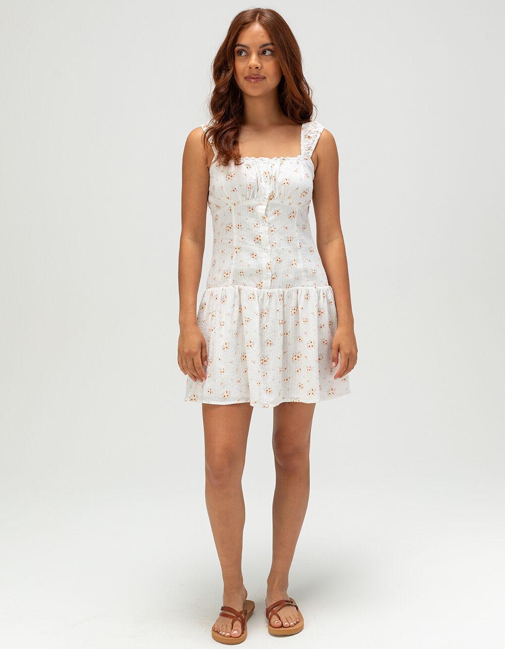 DIZZY LIZZY Floral Womens Dress - WHITE COMBO Product Image