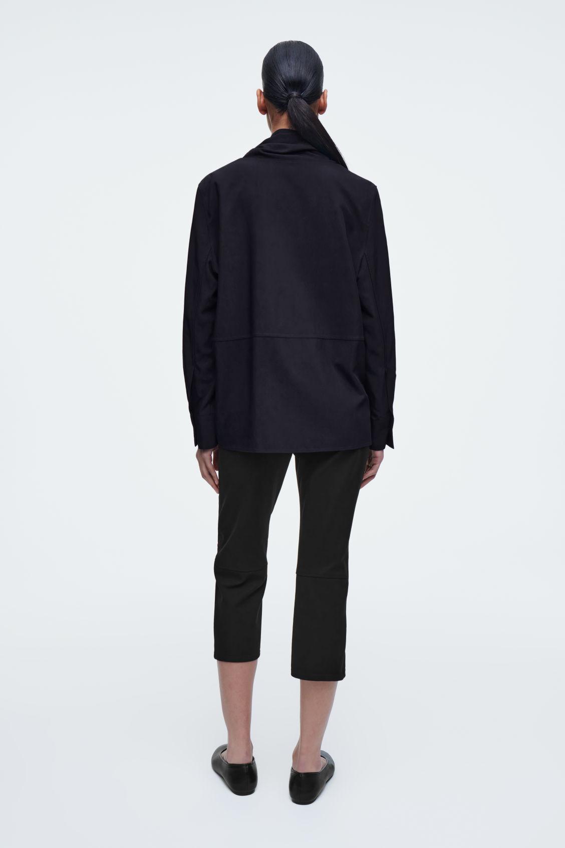 DRAWSTRING-NECK TOP Product Image