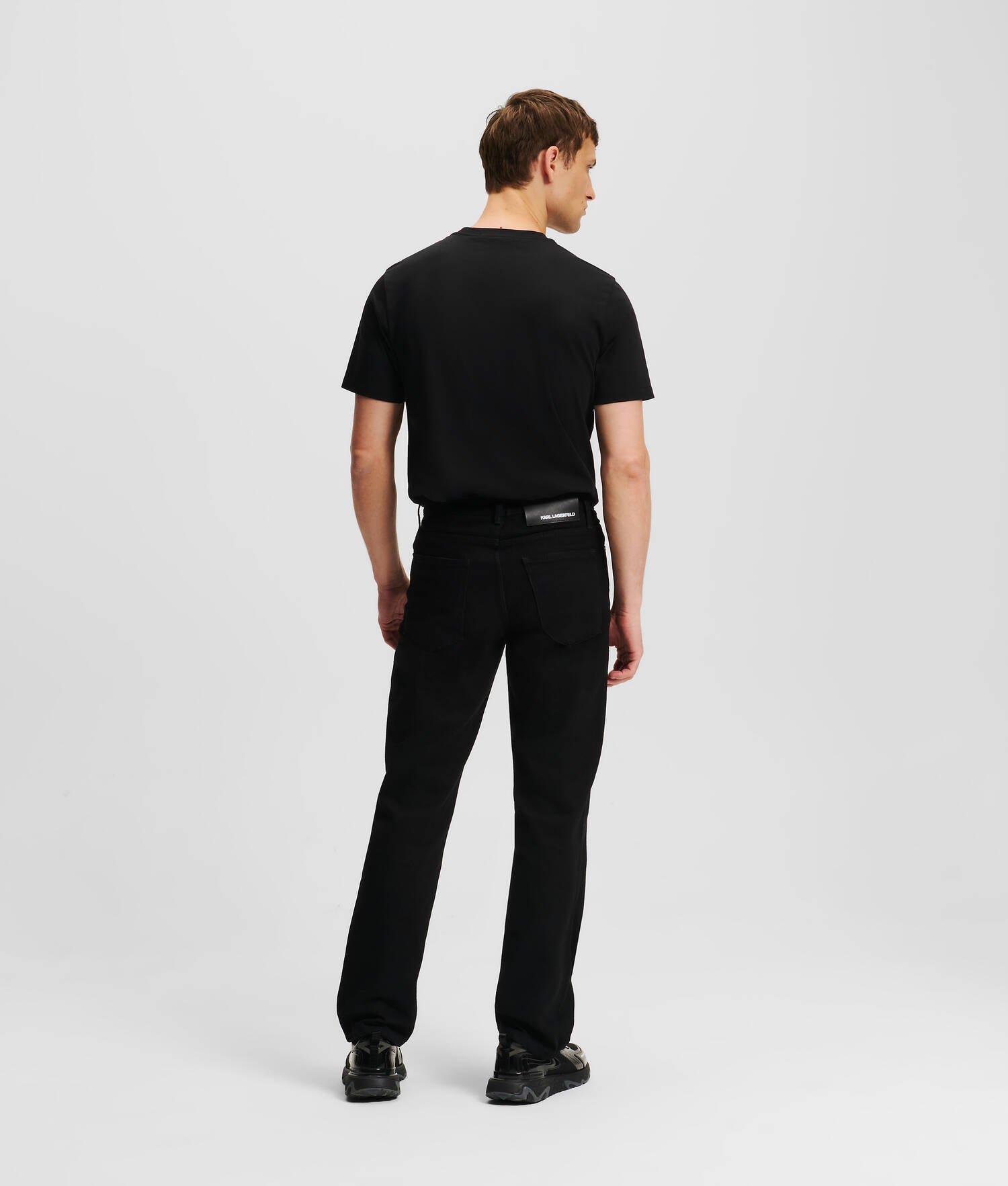 ZIP-DETAIL STRAIGHT JEANS Product Image