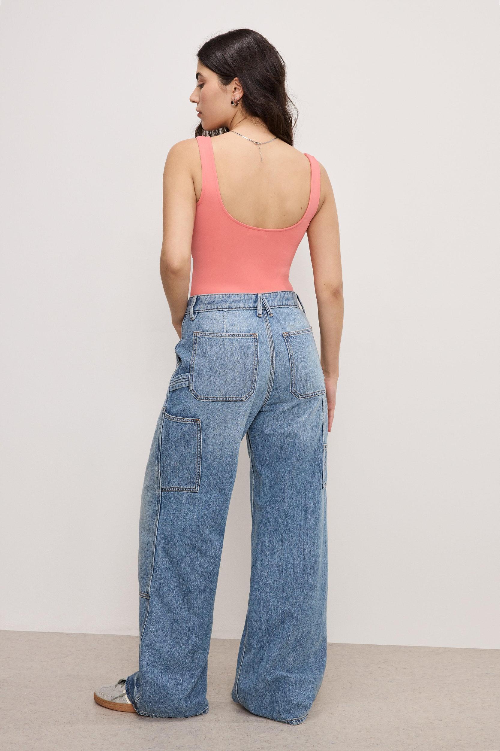 GOOD STANDARD EASE PETITE CARPENTER JEANS | INDIGO879 Product Image