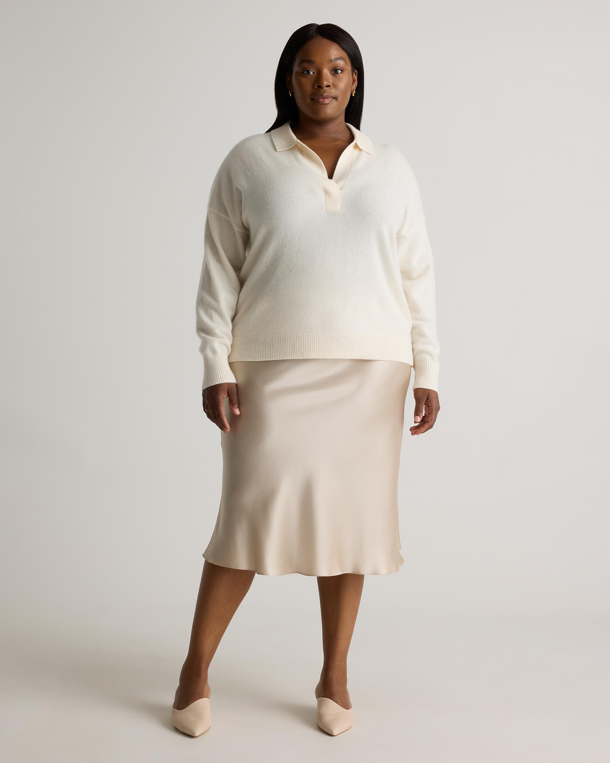 Quince | Women's Mongolian Cashmere Polo Sweater Product Image