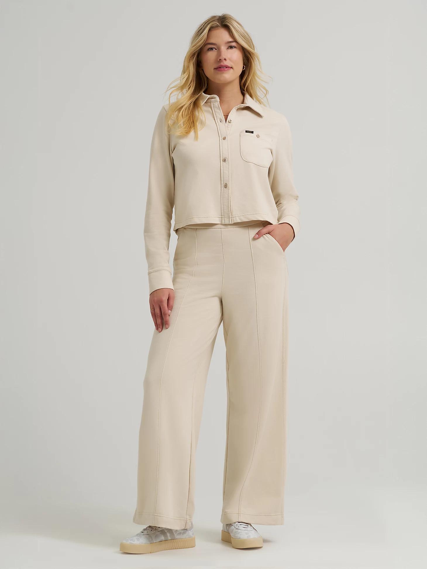 Women's All Purpose Solid Button Down Shirt | Women's Tops & Tees | Lee® Product Image