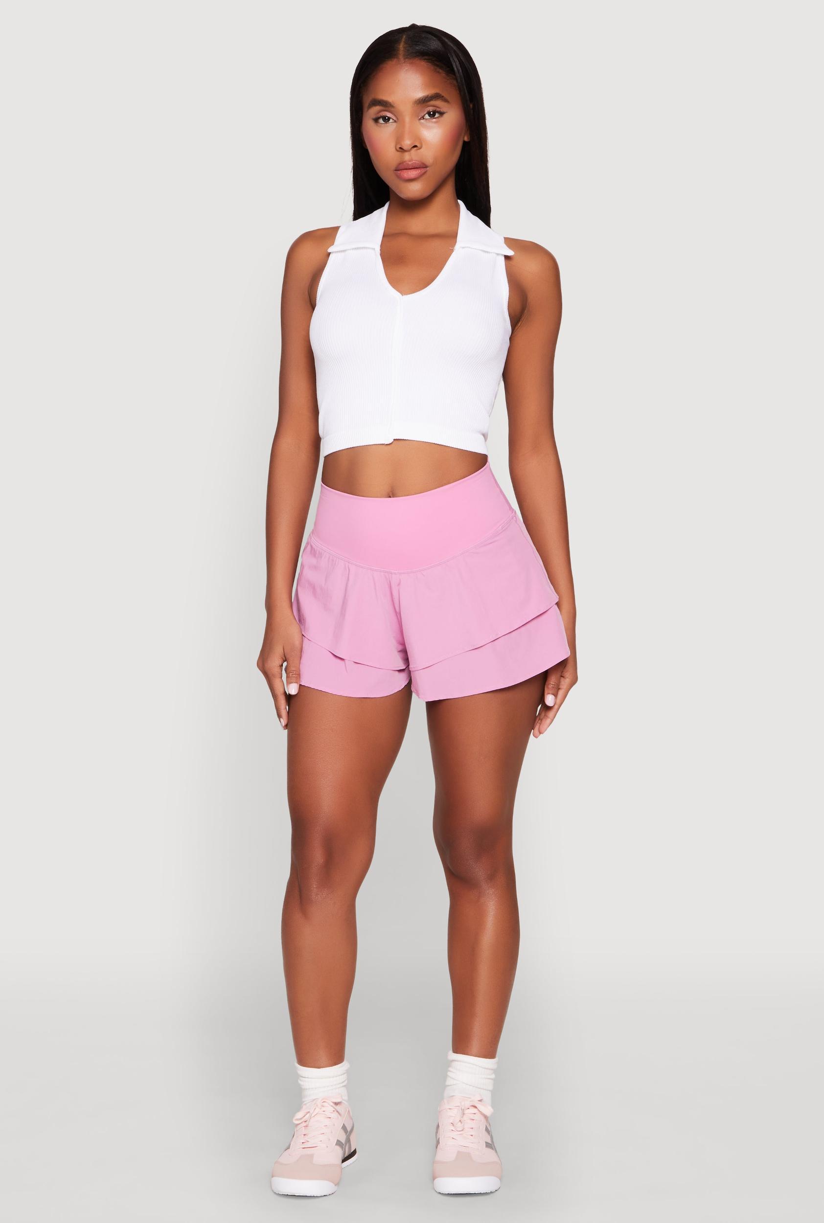 Womens Tiered Active Shorts Product Image