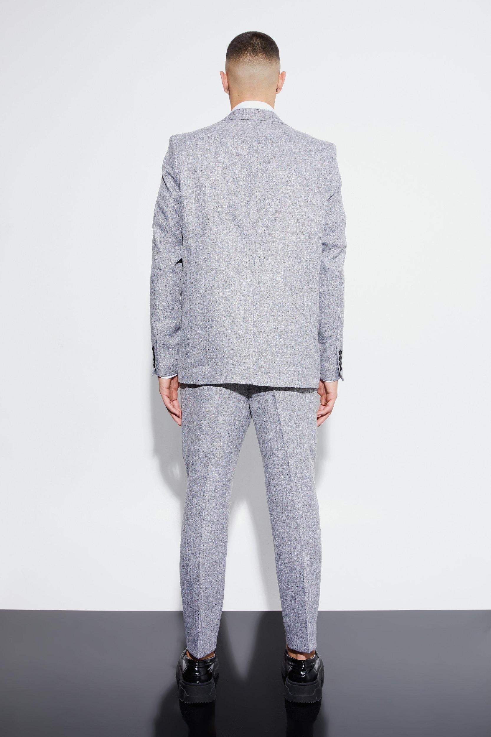 Oversized Boxy Textured Marl Blazer | boohooMAN USA Product Image