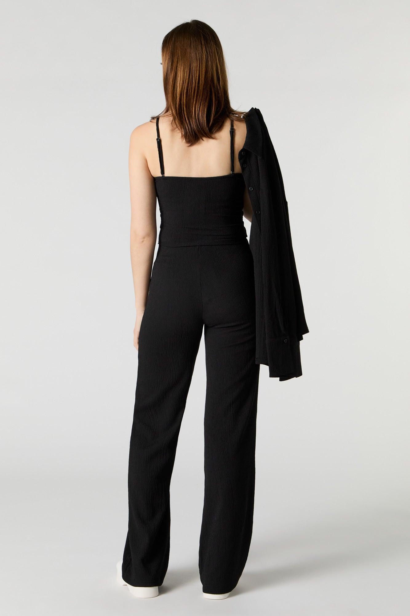 Crinkle Wide Leg Pant Female Product Image