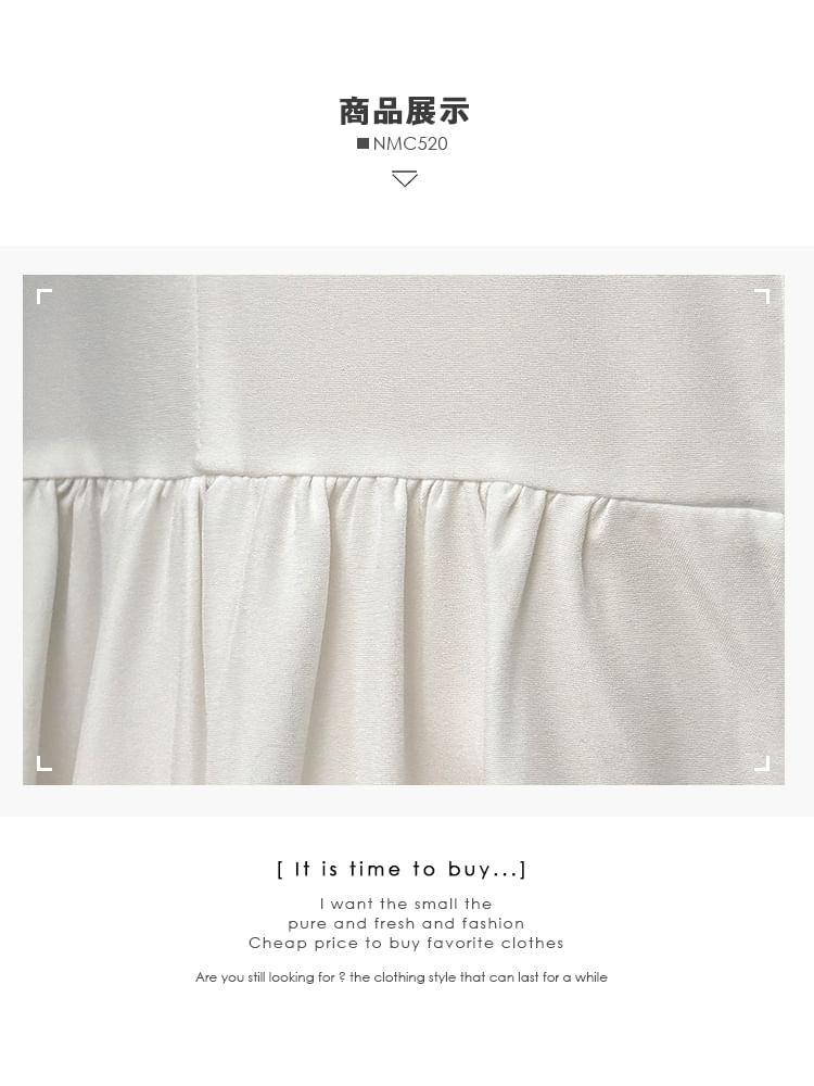 Set: Houndstooth Vest + Loose Shirtdress Product Image