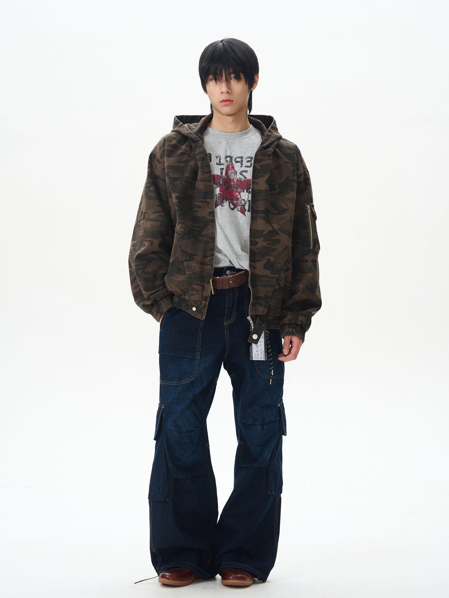 RT No. 12414 CAMO ZIP-UP HOODED JK Product Image