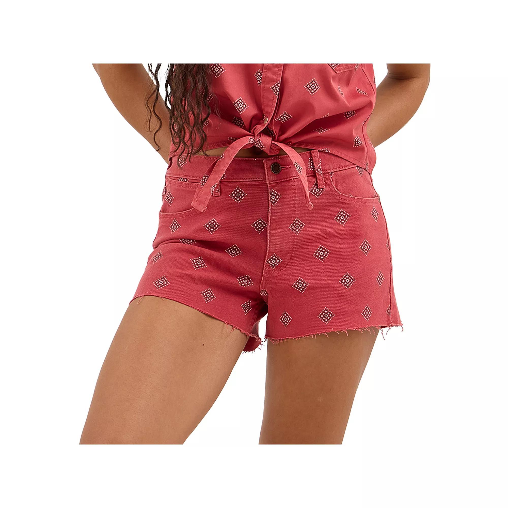 Womens Wrangler High-Rise Vintage Cutoff Jean Shorts Product Image