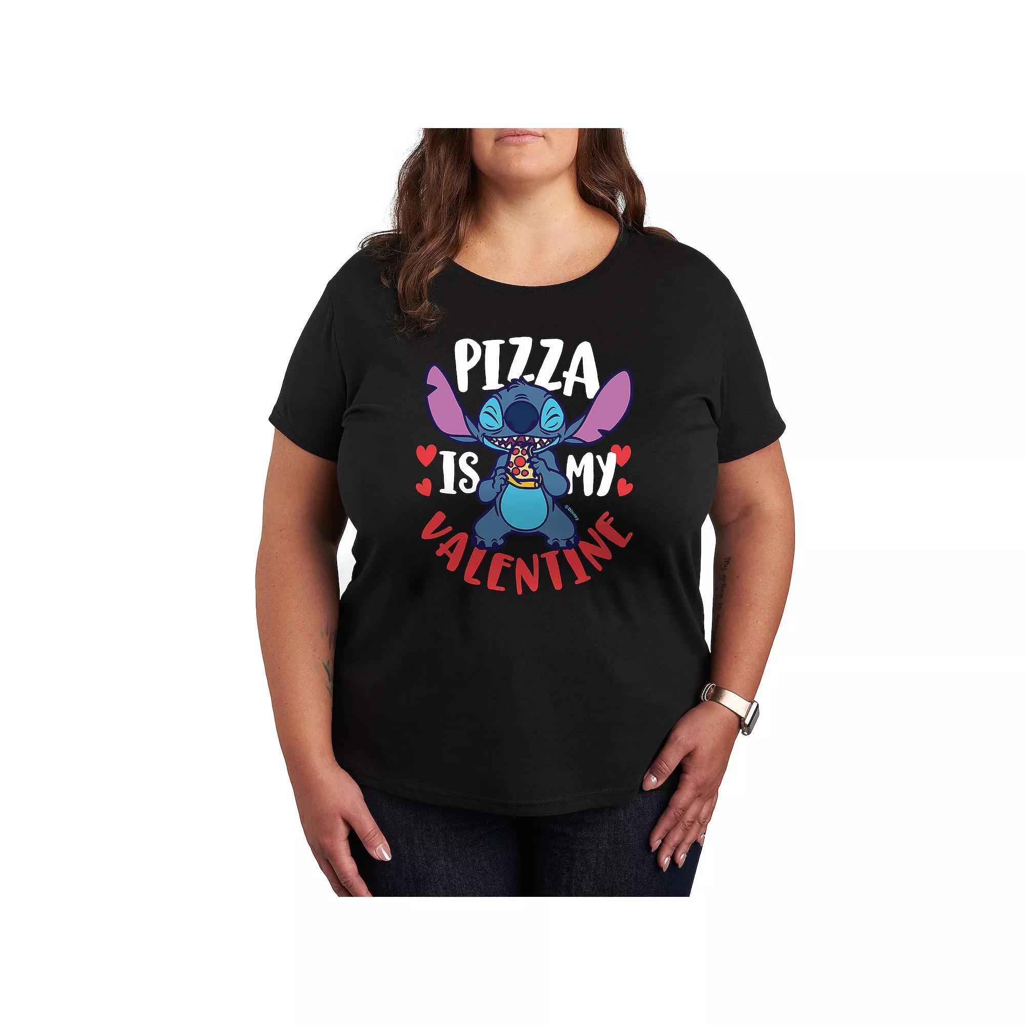 Plus Size Christmas Trees Graphic Tee, Women's, Size: 2XL, Black Product Image