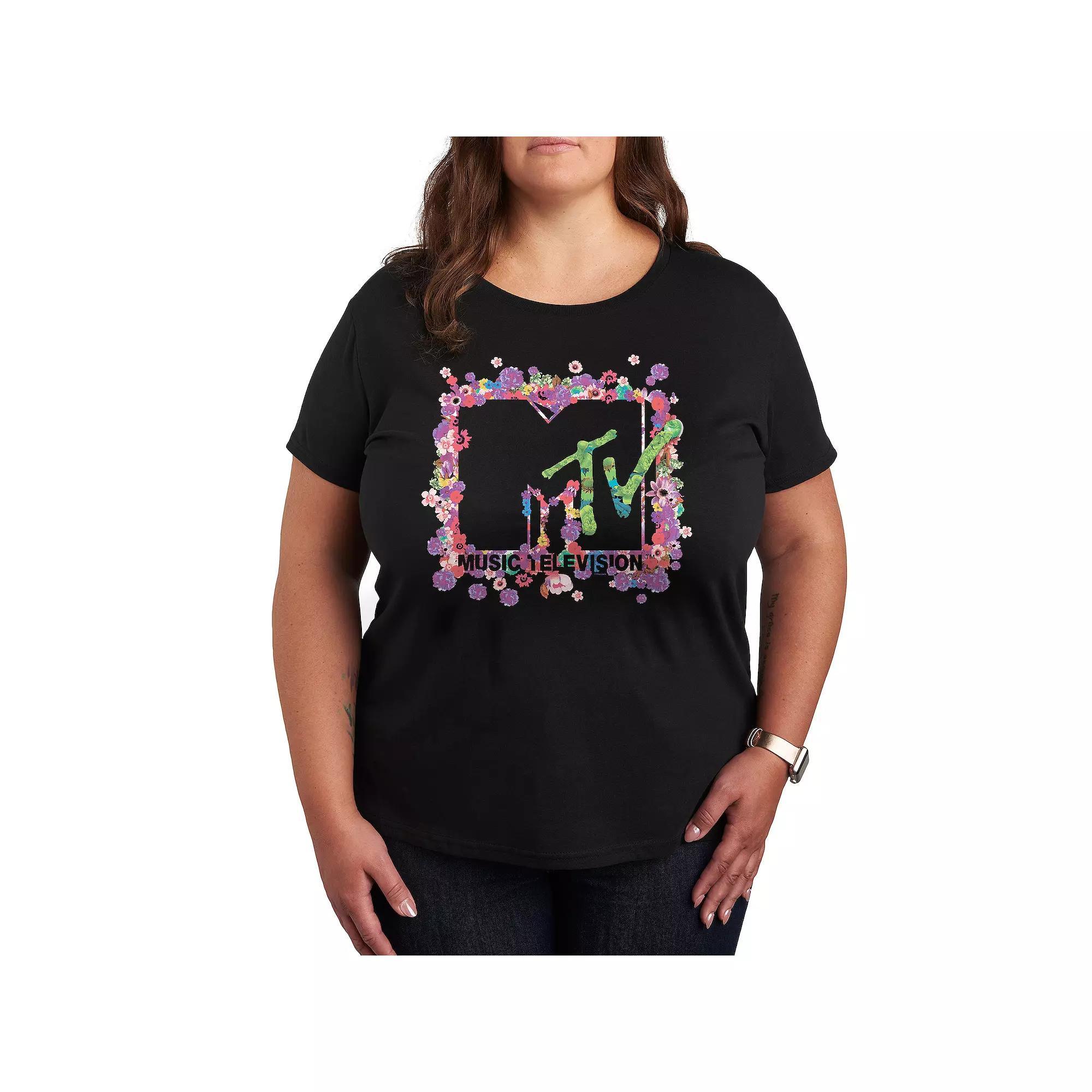 Plus Size Power Rangers Bolt Logo Graphic Tee, Womens Product Image