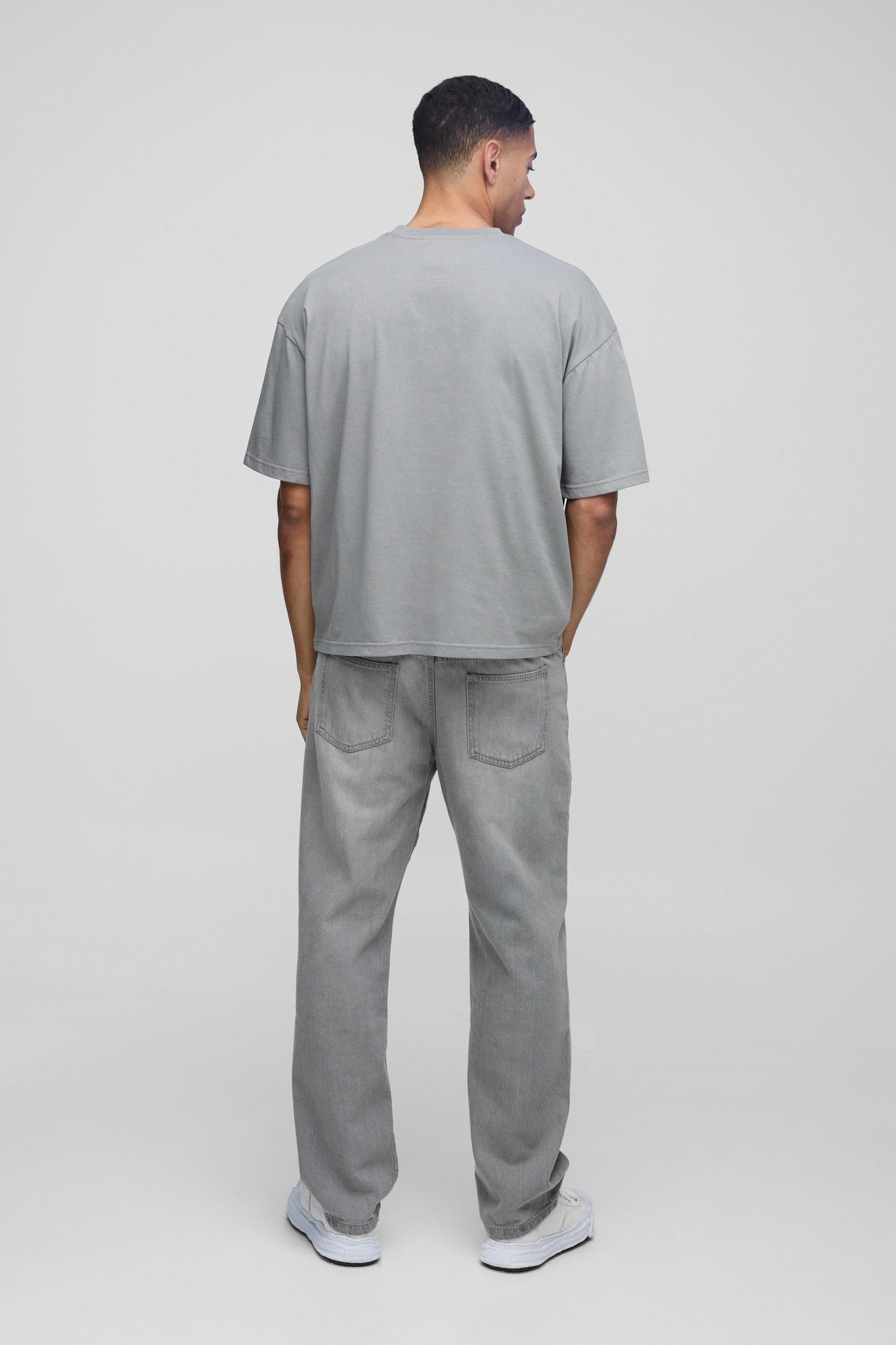 Oversized Boxy Emboss Heart T-Shirt | boohooMAN USA Product Image