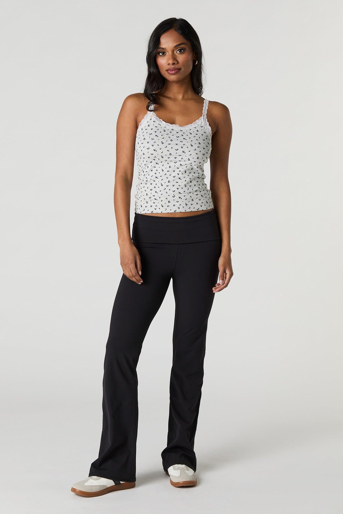 Scoop Neck Lace Trim Tank Female Product Image