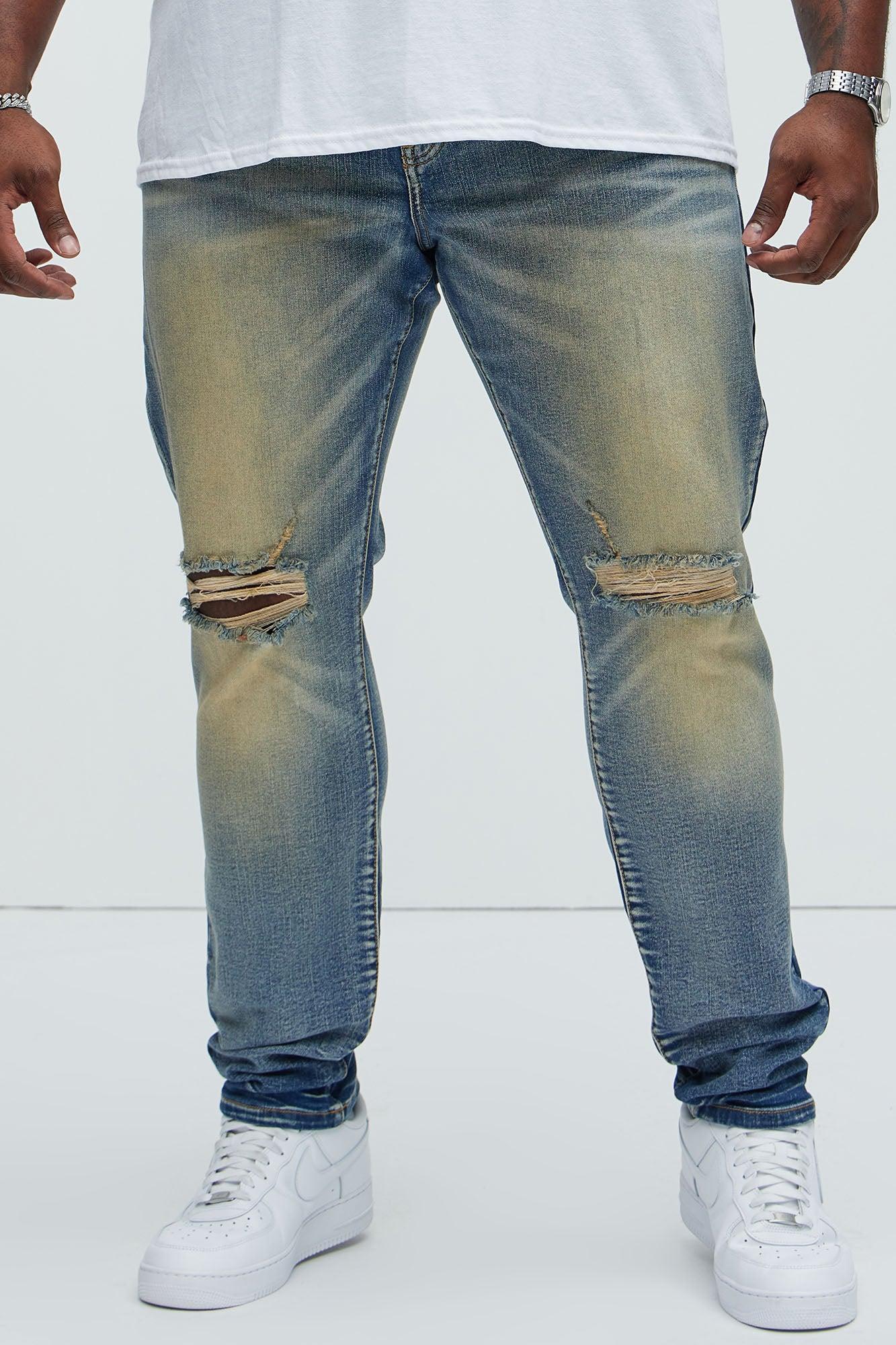 Marcin Stacked Skinny Jeans - Vintage Blue Wash Product Image