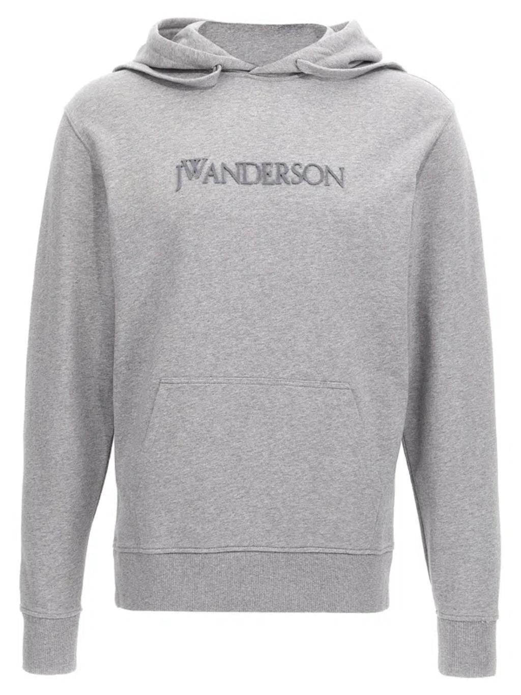JW ANDERSON J.w.anderson Women 'logo Embroidery' Sweatshirt In Gray Product Image