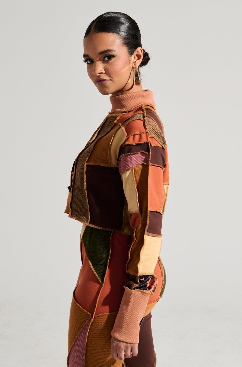 CATCH FEELINGS PATCHWORK SWEATSHIRT Product Image